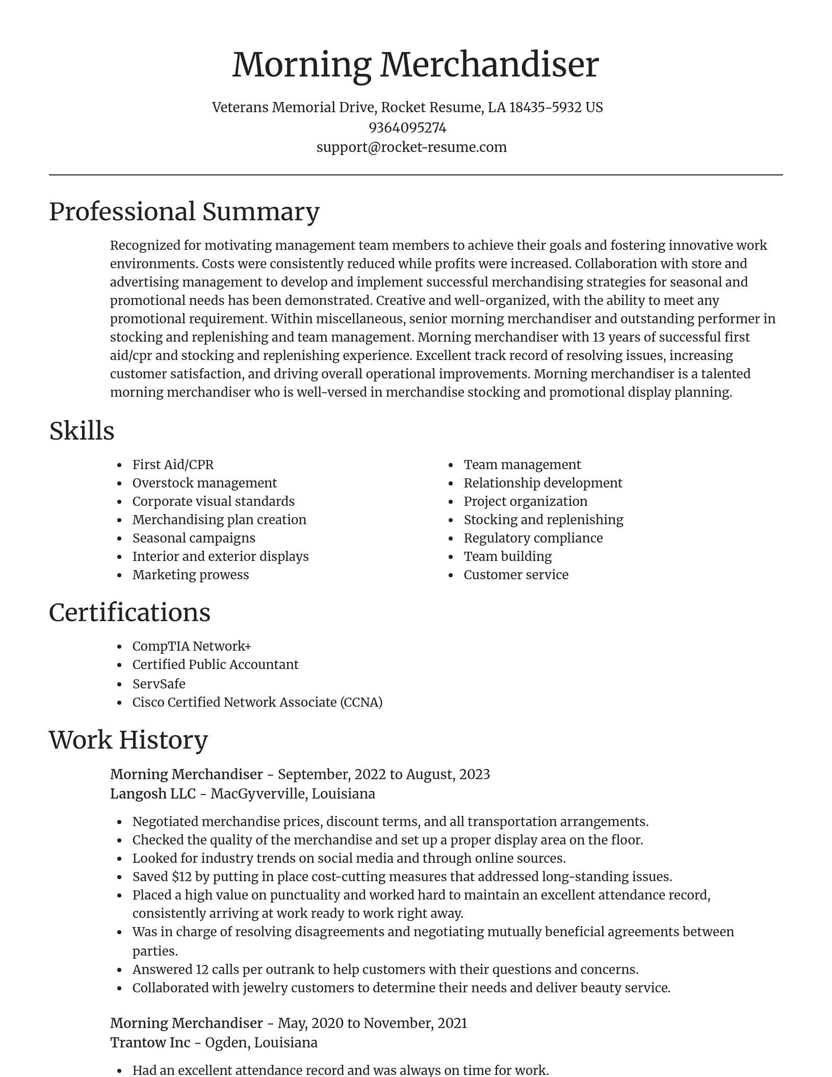 Focal Point resume template