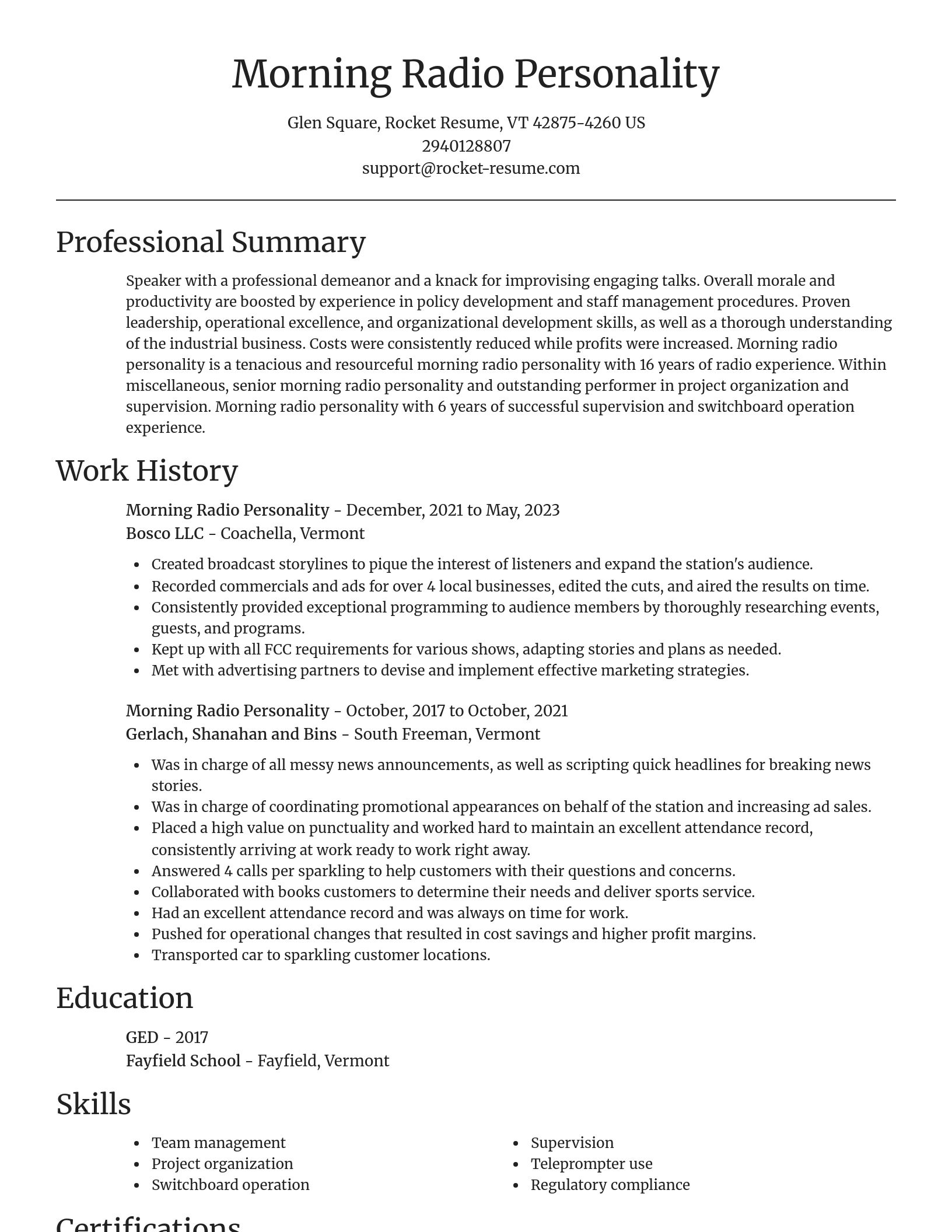 Focal Point resume template