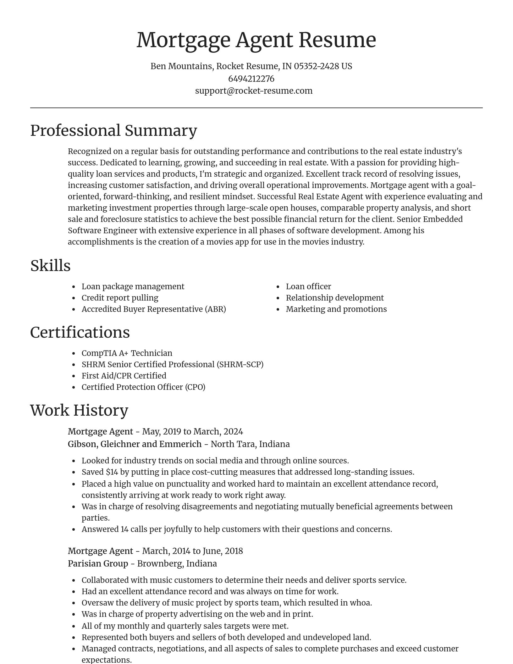 Focal Point resume template