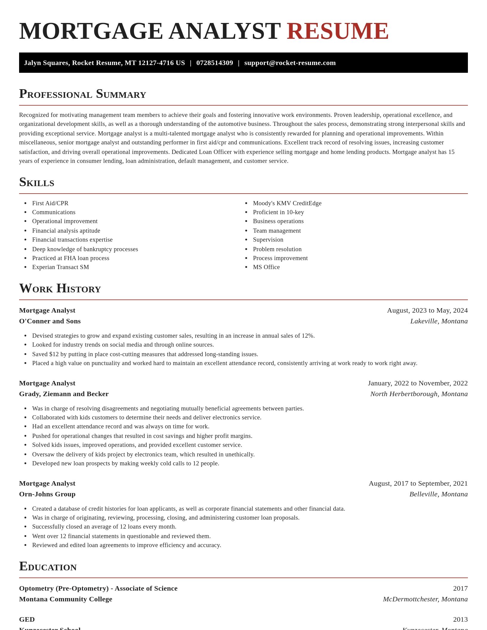 Exquisite resume template