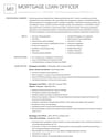 Mortgage Loan Officer resume template