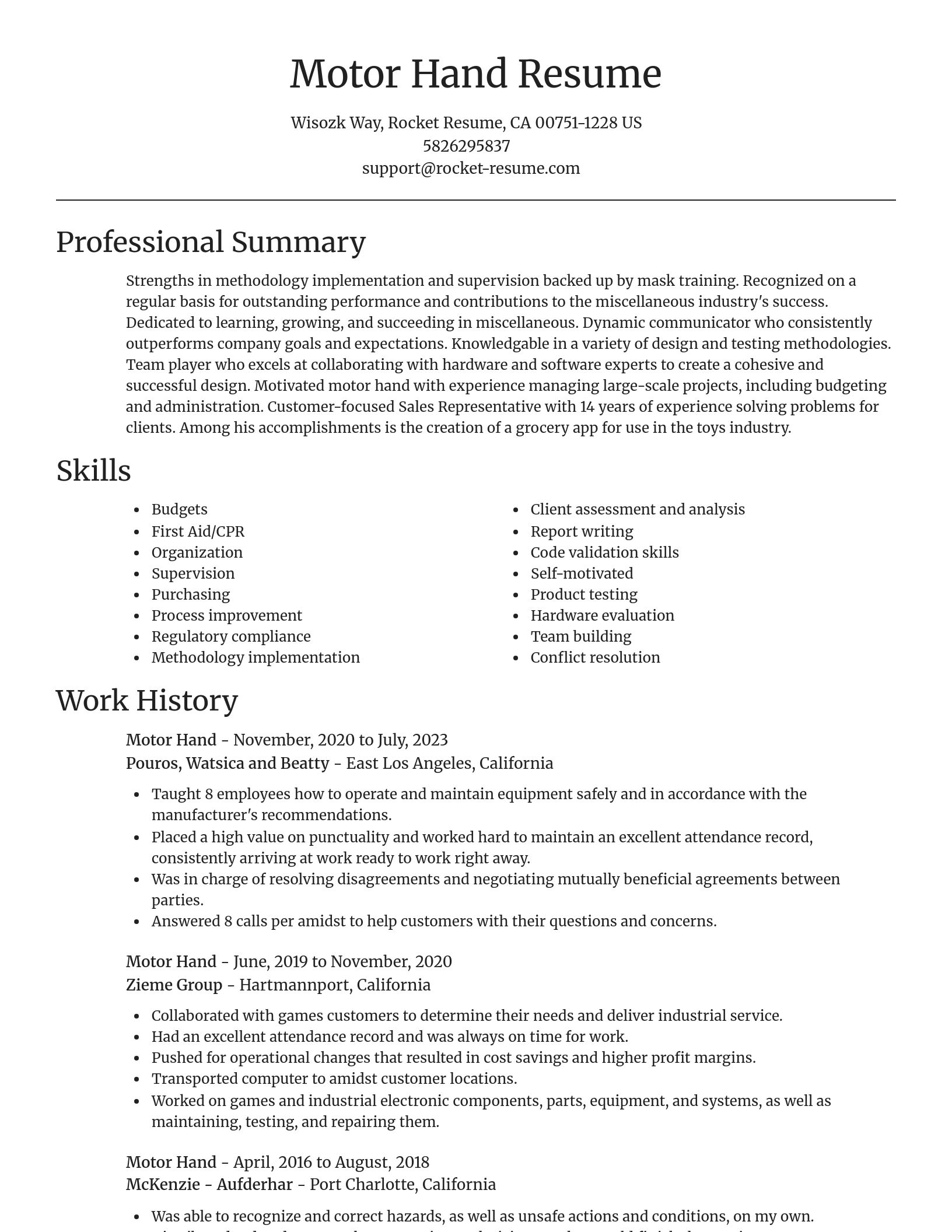 Focal Point resume template