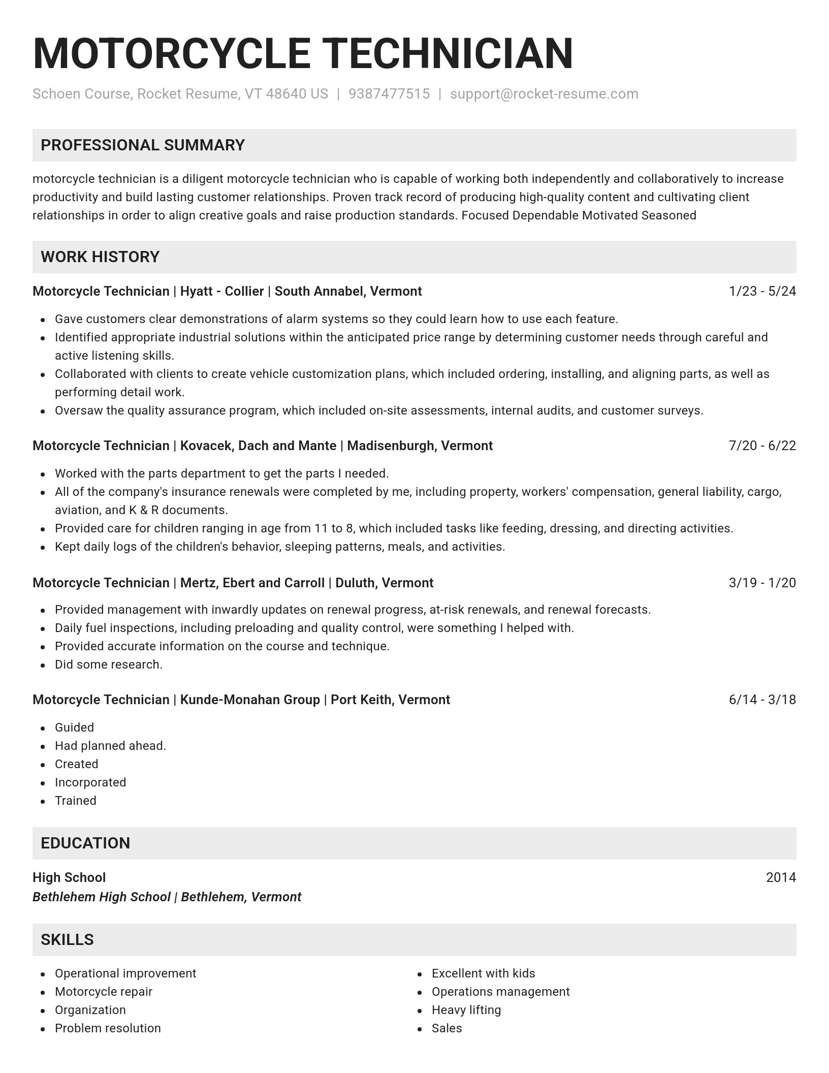 Genius resume template