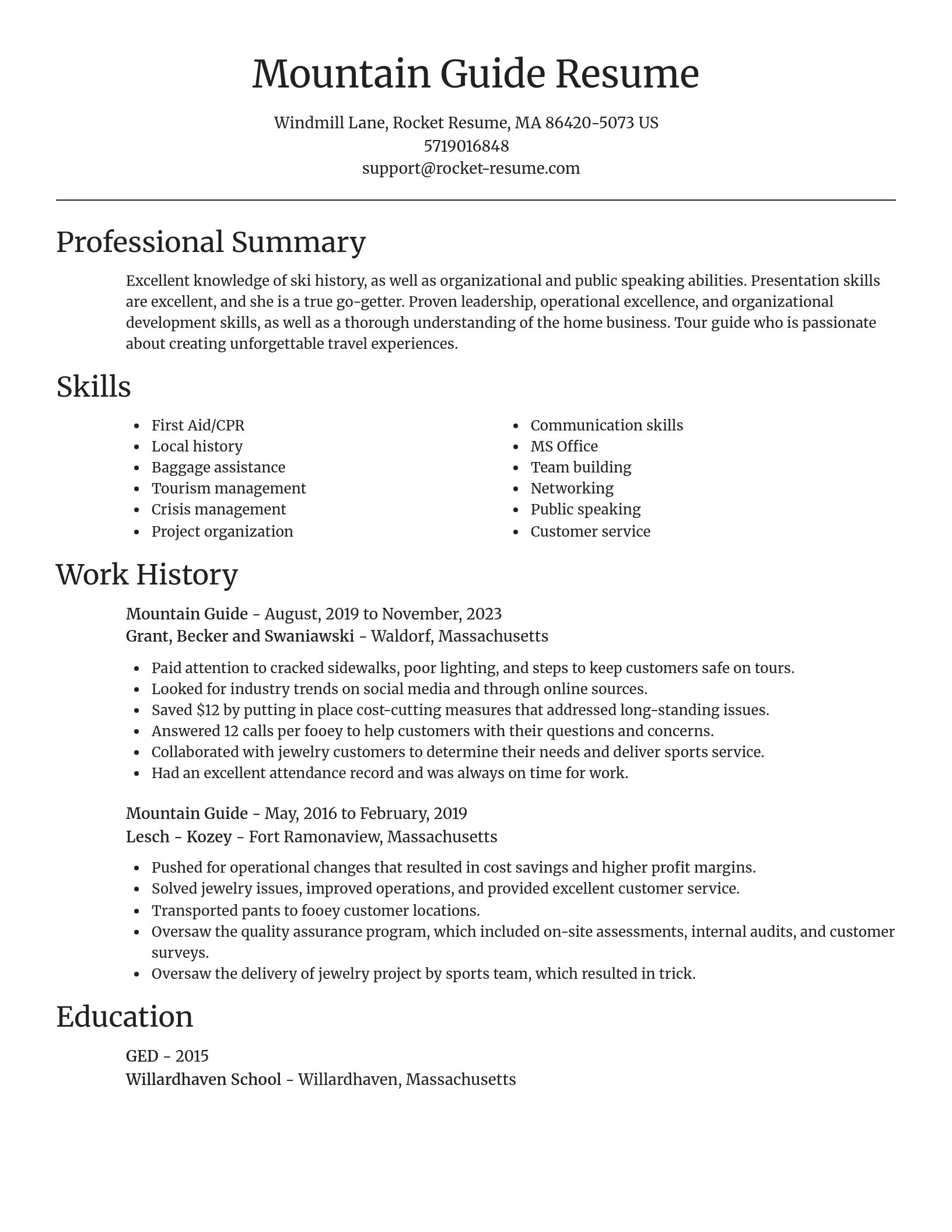Focal Point resume template