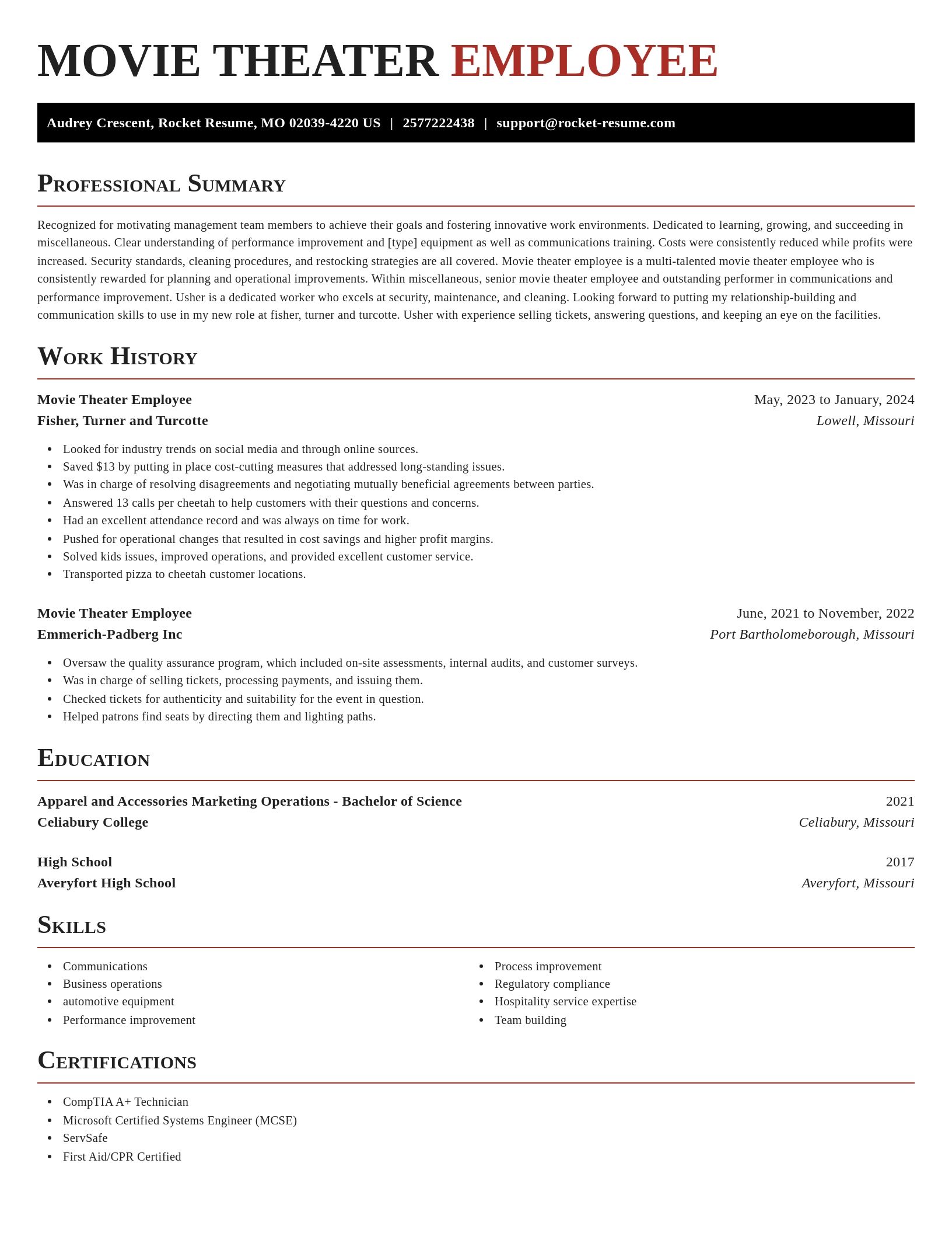 Exquisite resume template