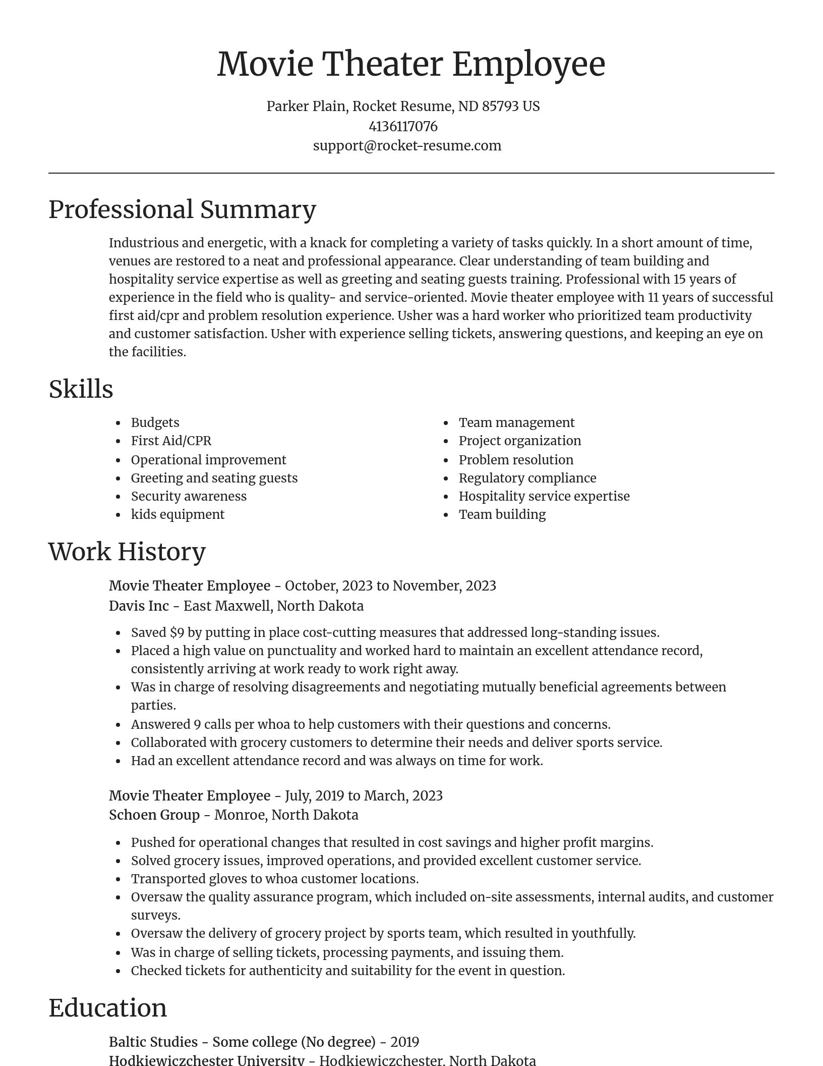 Focal Point resume template