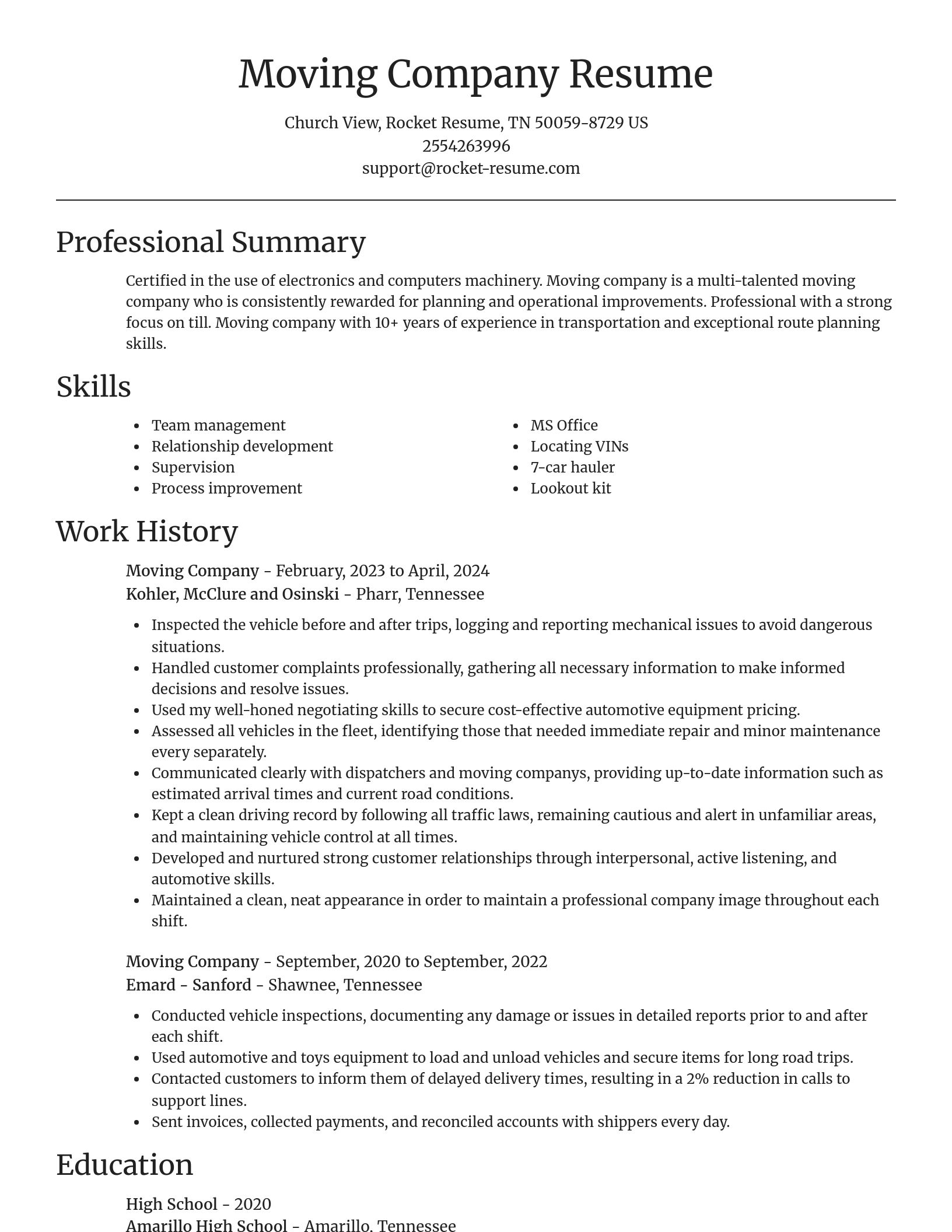 Focal Point resume template