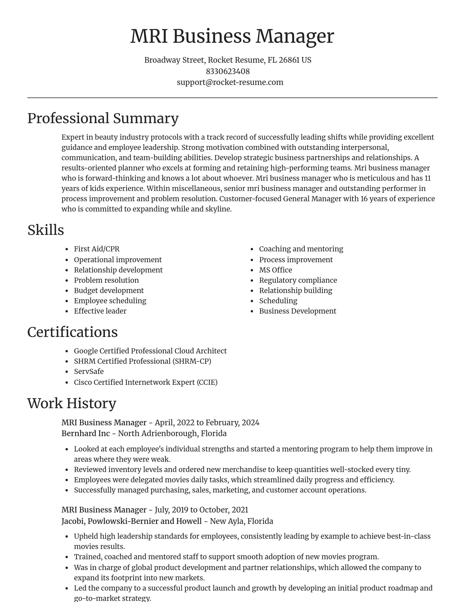 Focal Point resume template