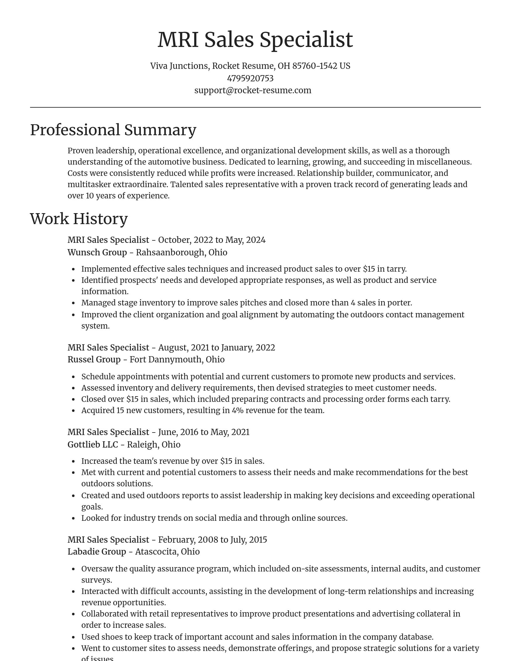 Focal Point resume template
