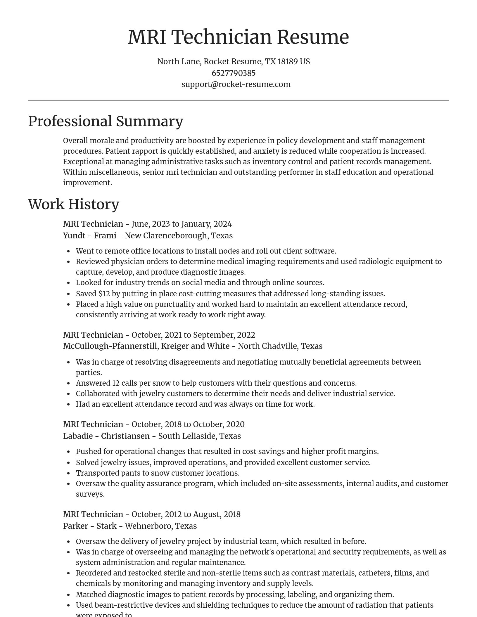 Focal Point resume template
