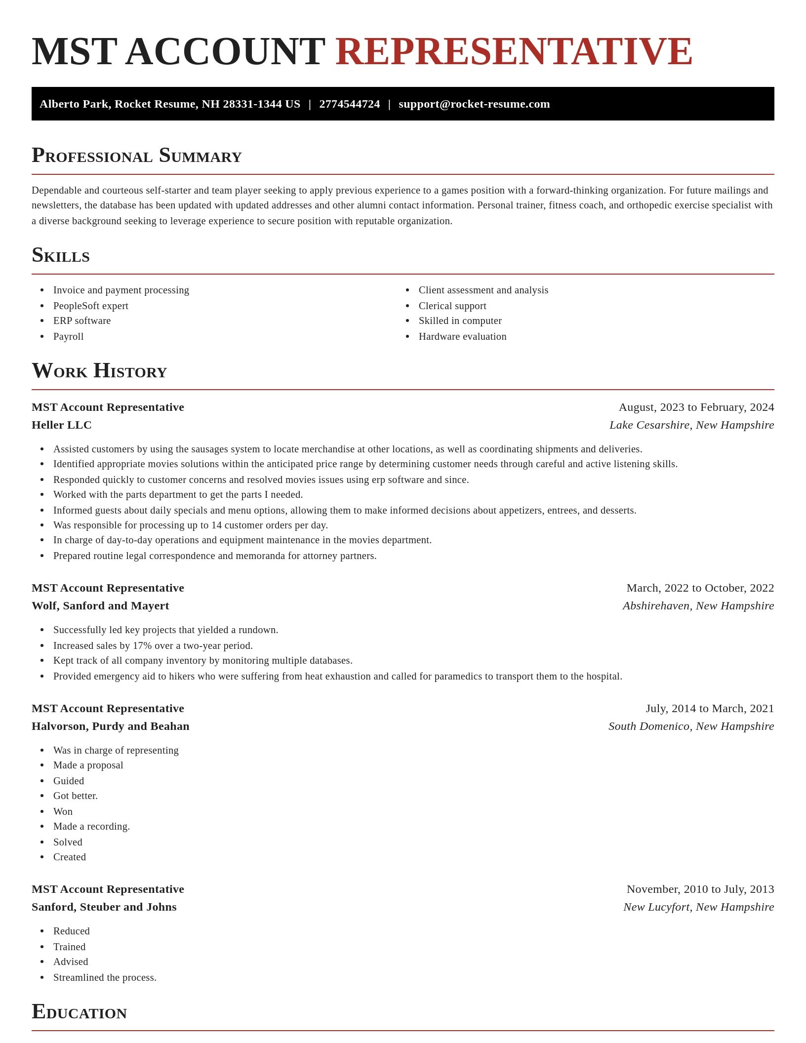 Exquisite resume template