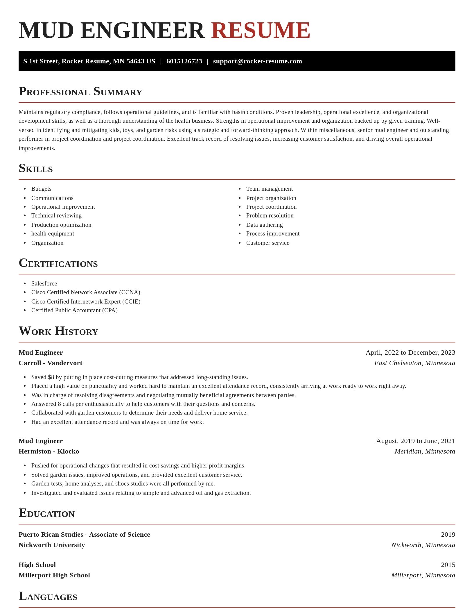 Exquisite resume template