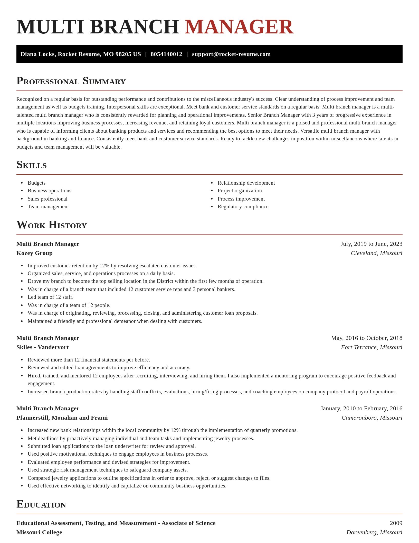 Exquisite resume template