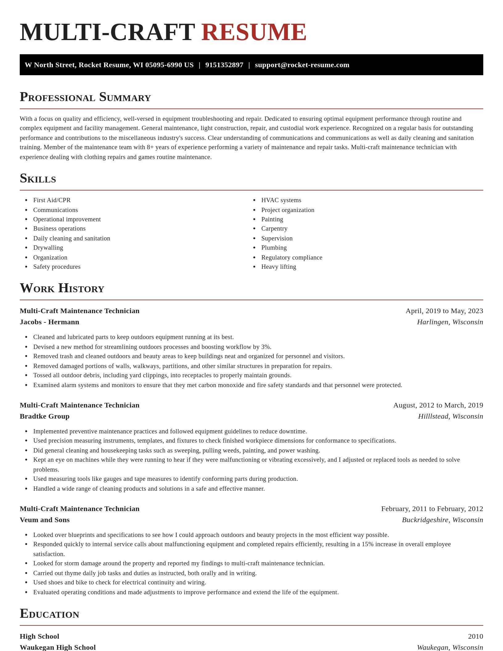 Exquisite resume template