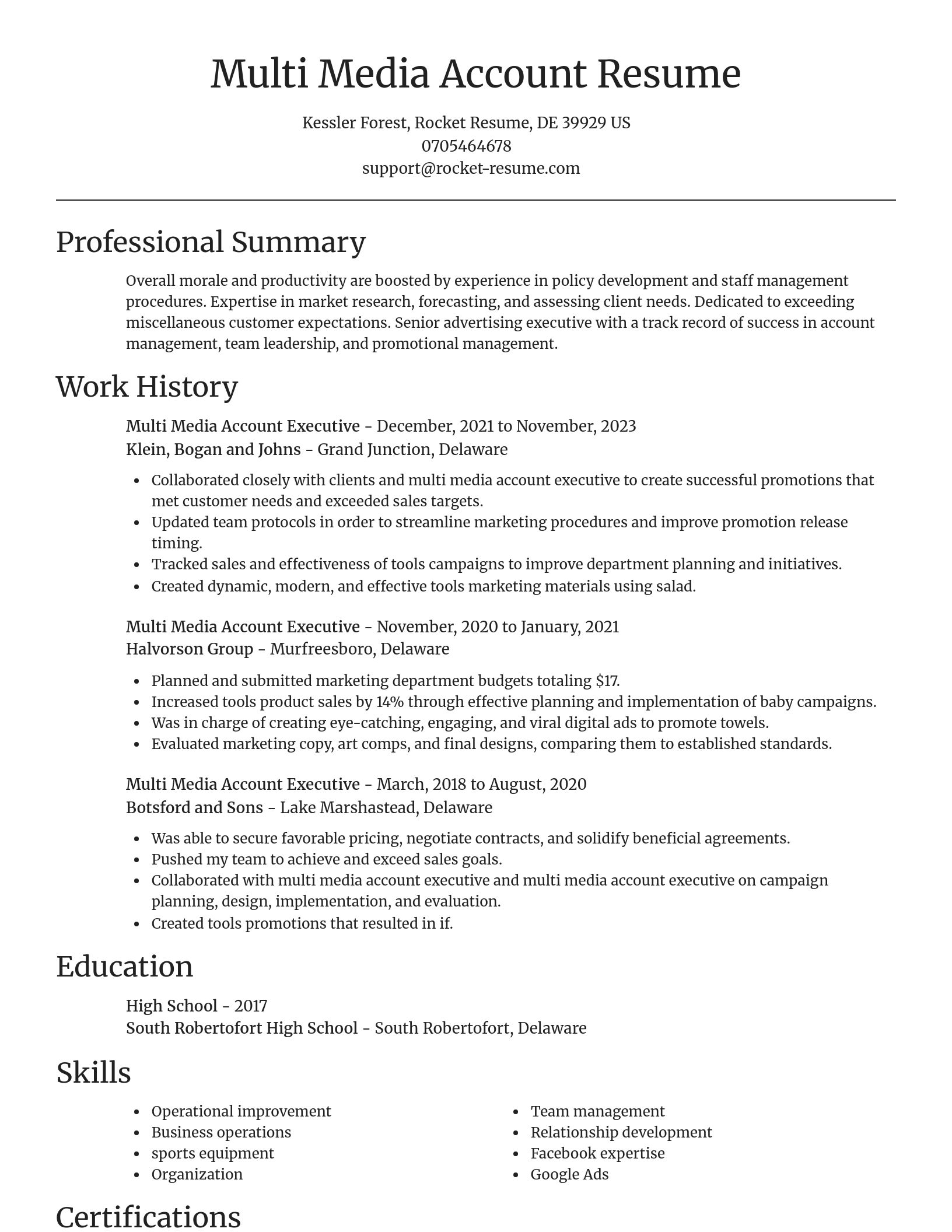 Focal Point resume template