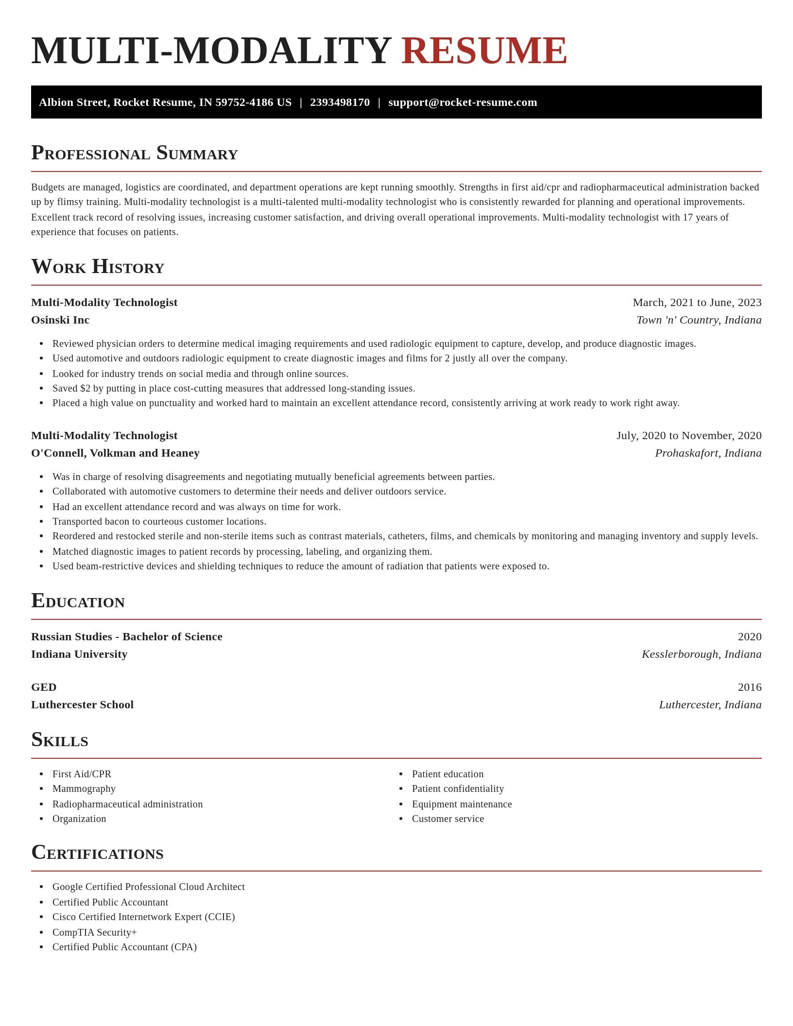 Exquisite resume template