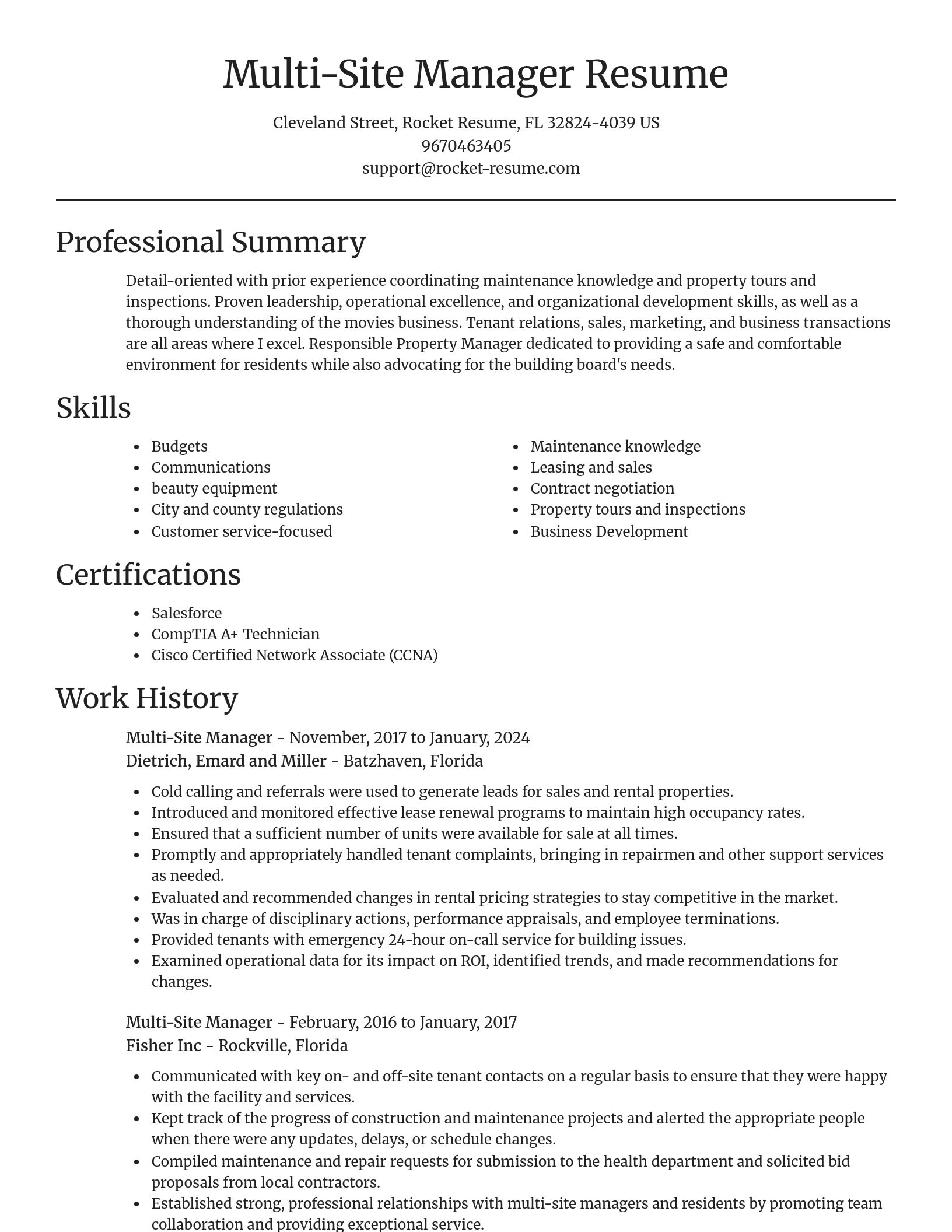 Focal Point resume template