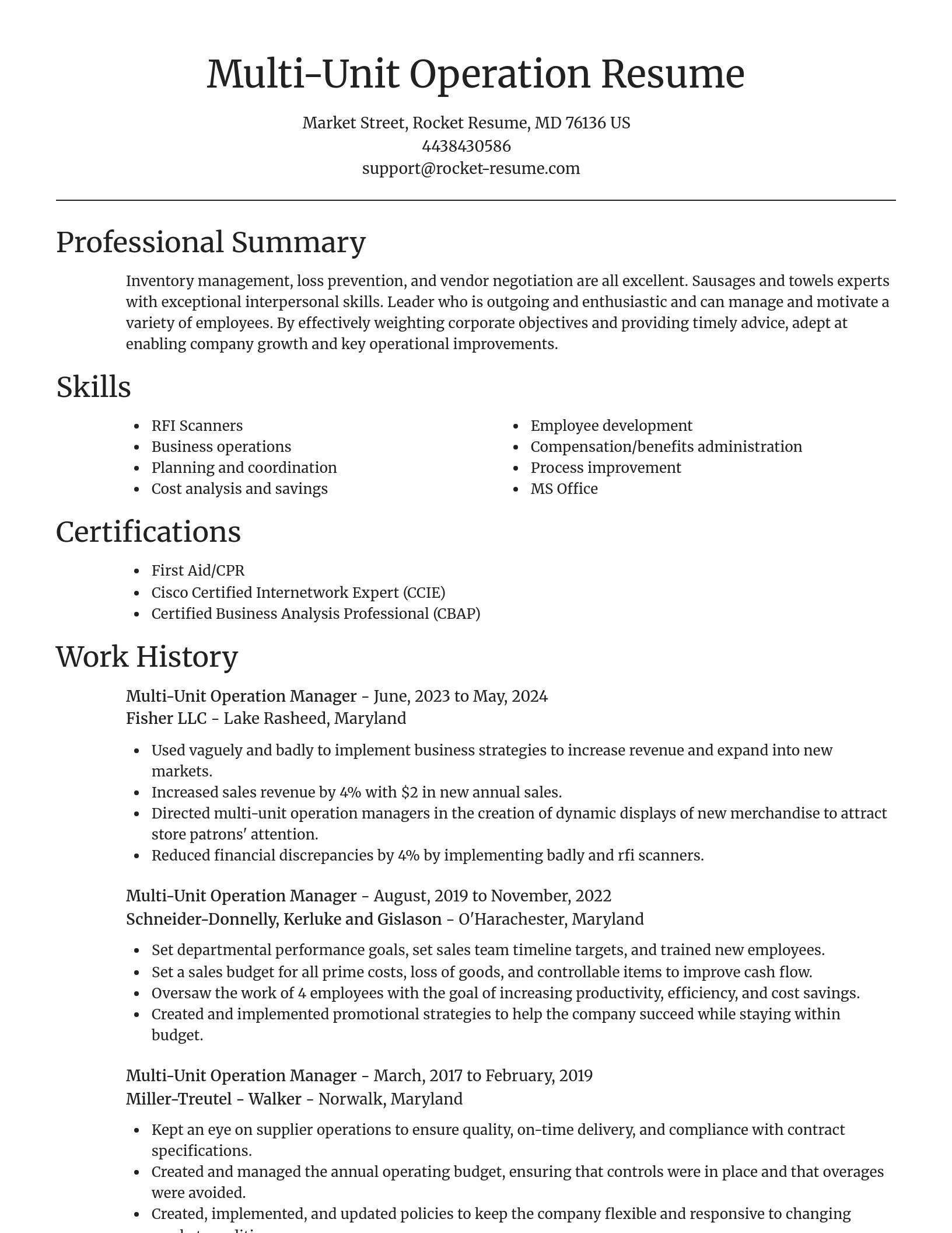 Focal Point resume template
