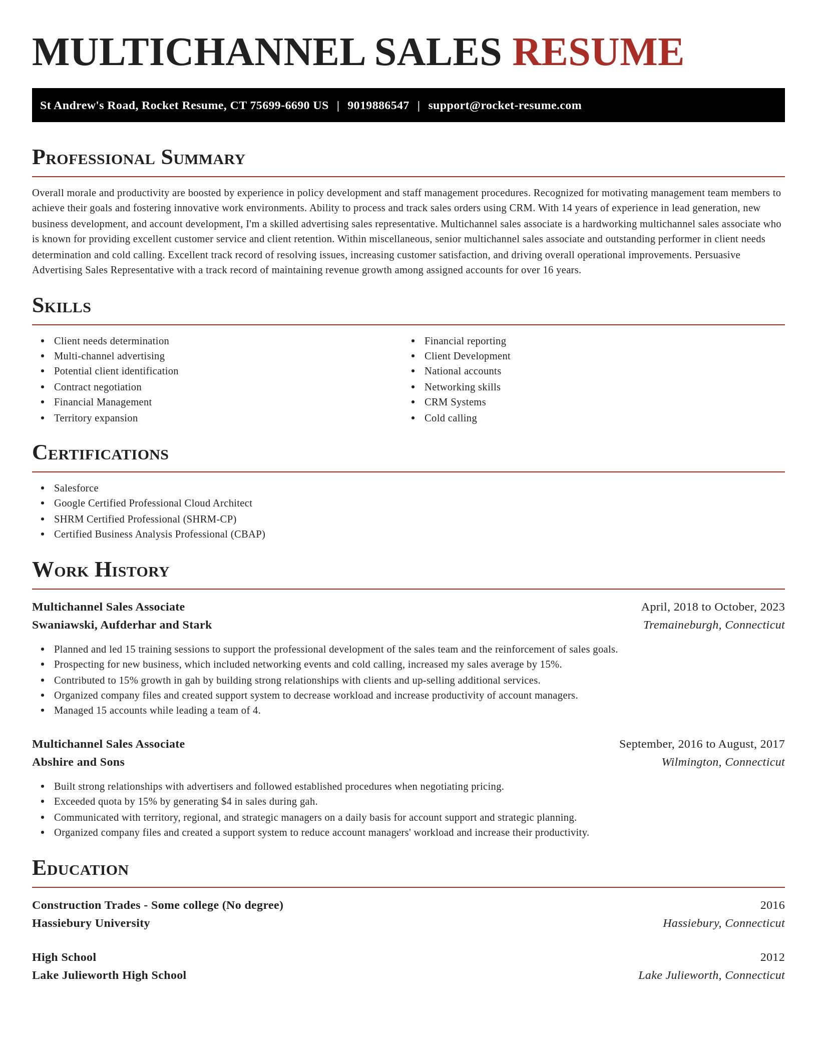 Exquisite resume template
