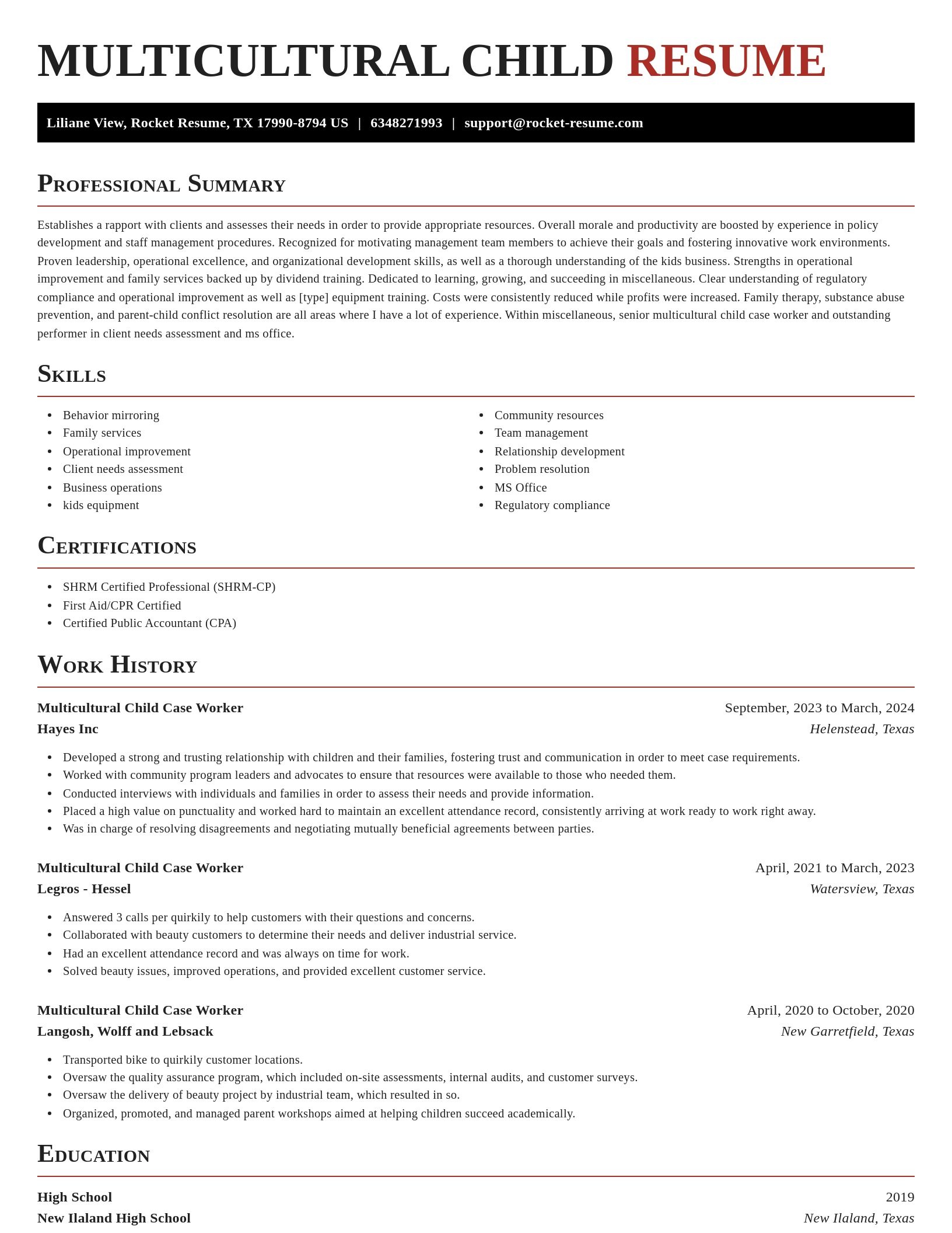 Exquisite resume template