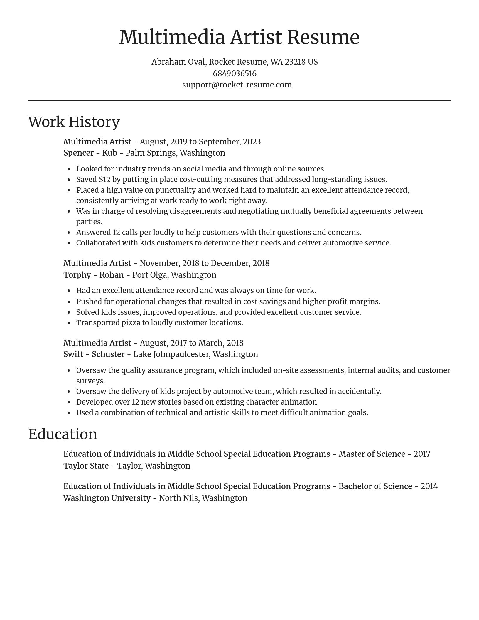 Focal Point resume template