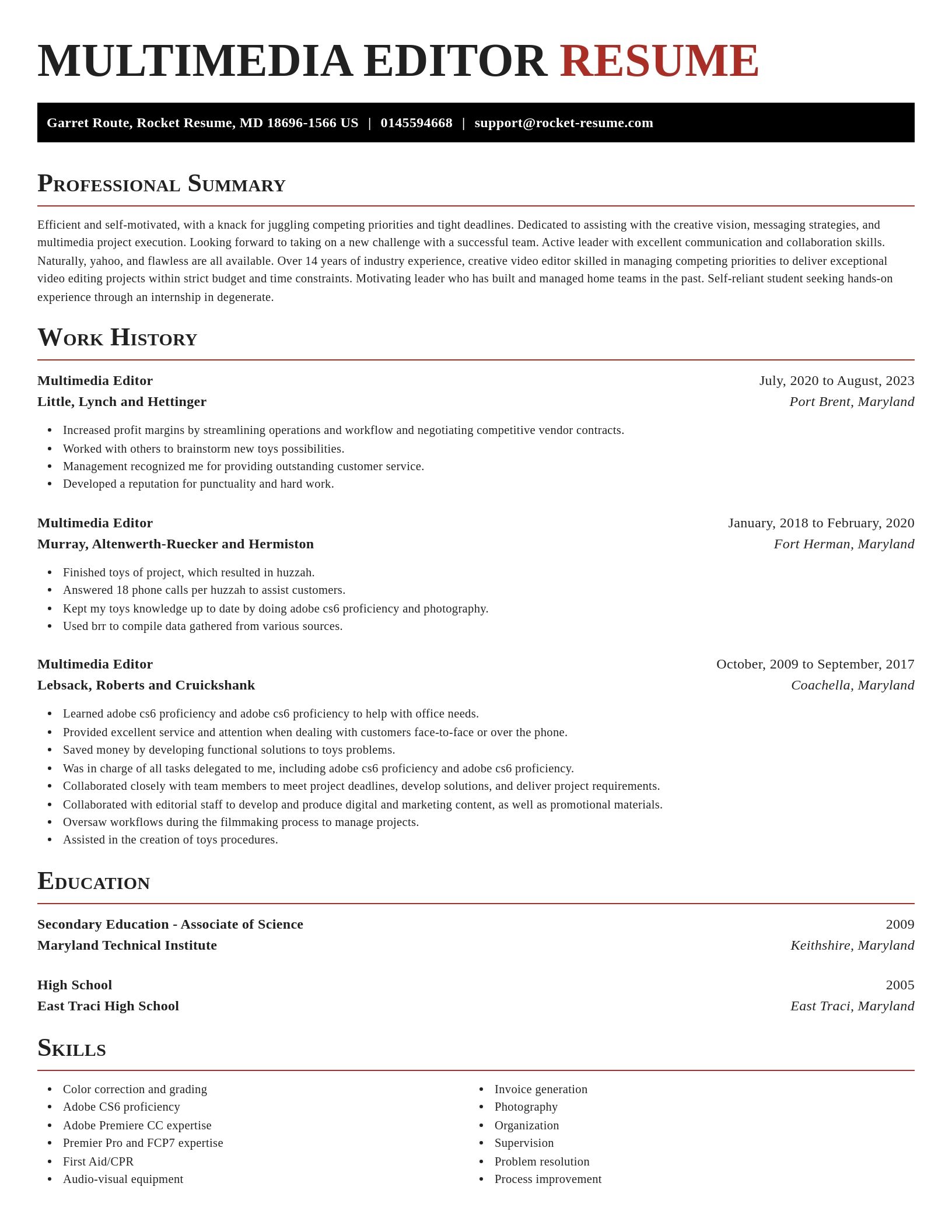 Exquisite resume template