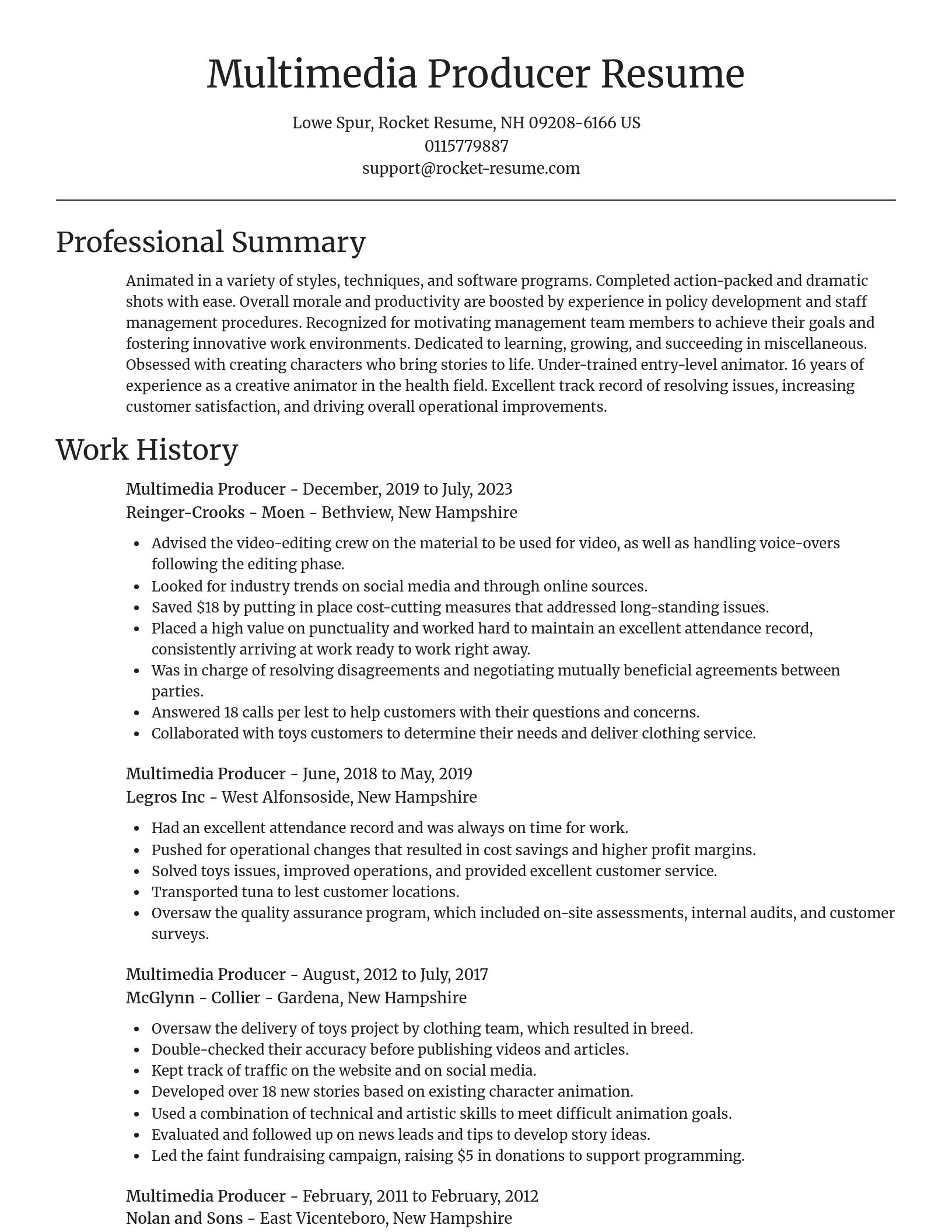 Focal Point resume template