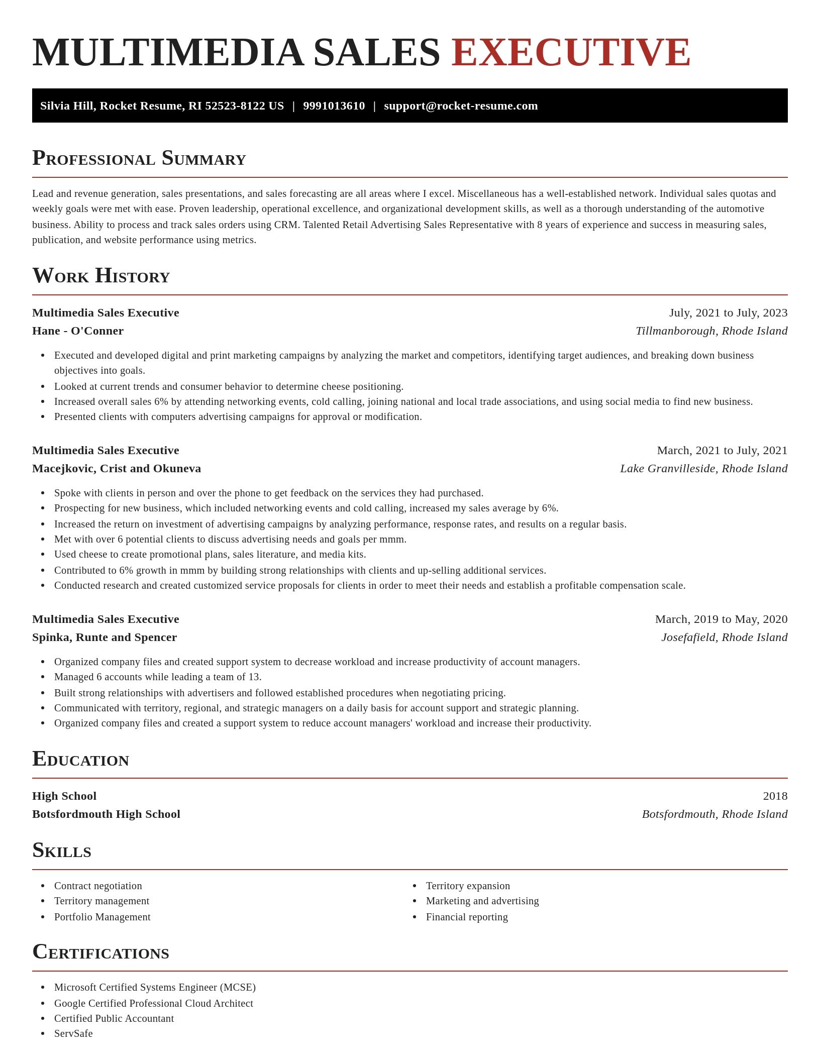 Exquisite resume template