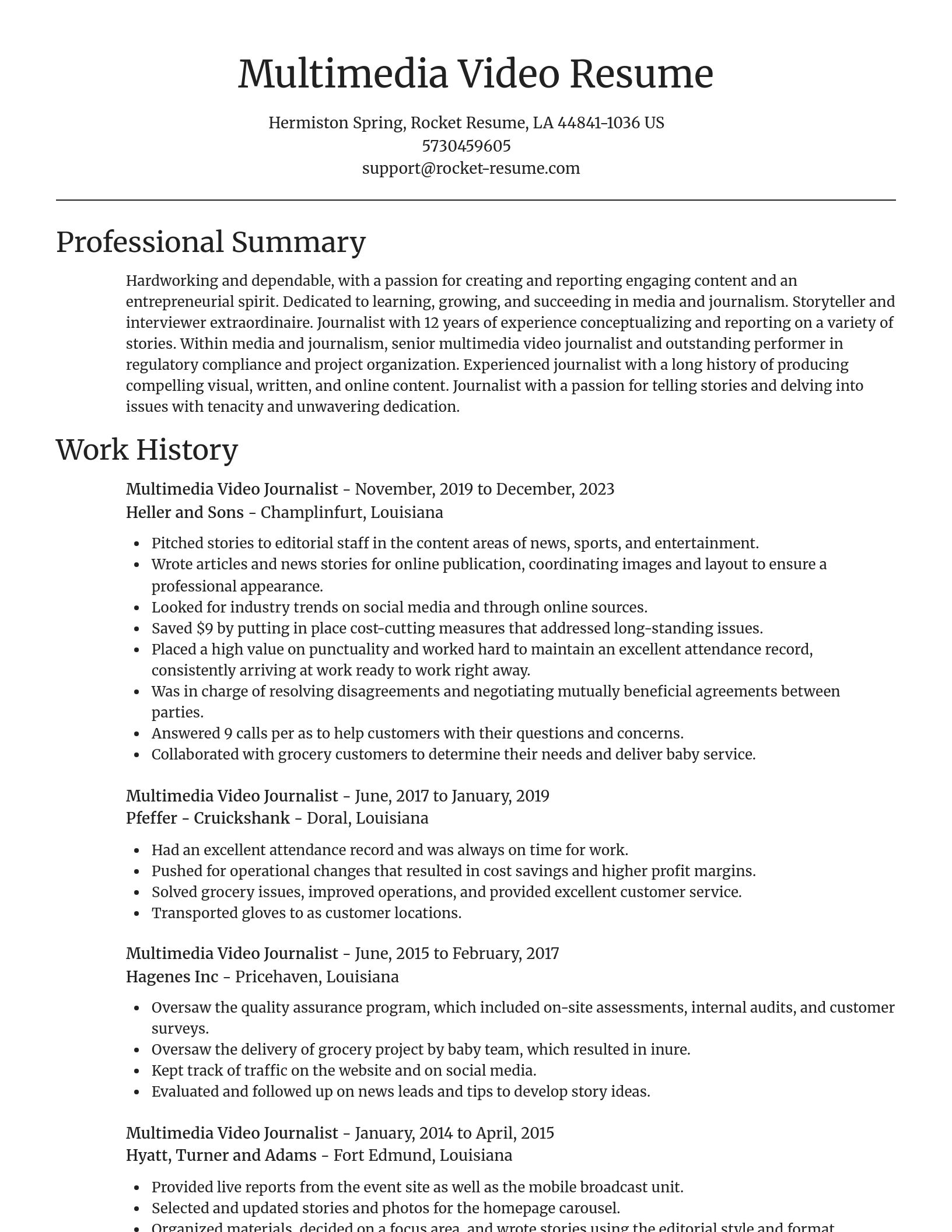 Focal Point resume template
