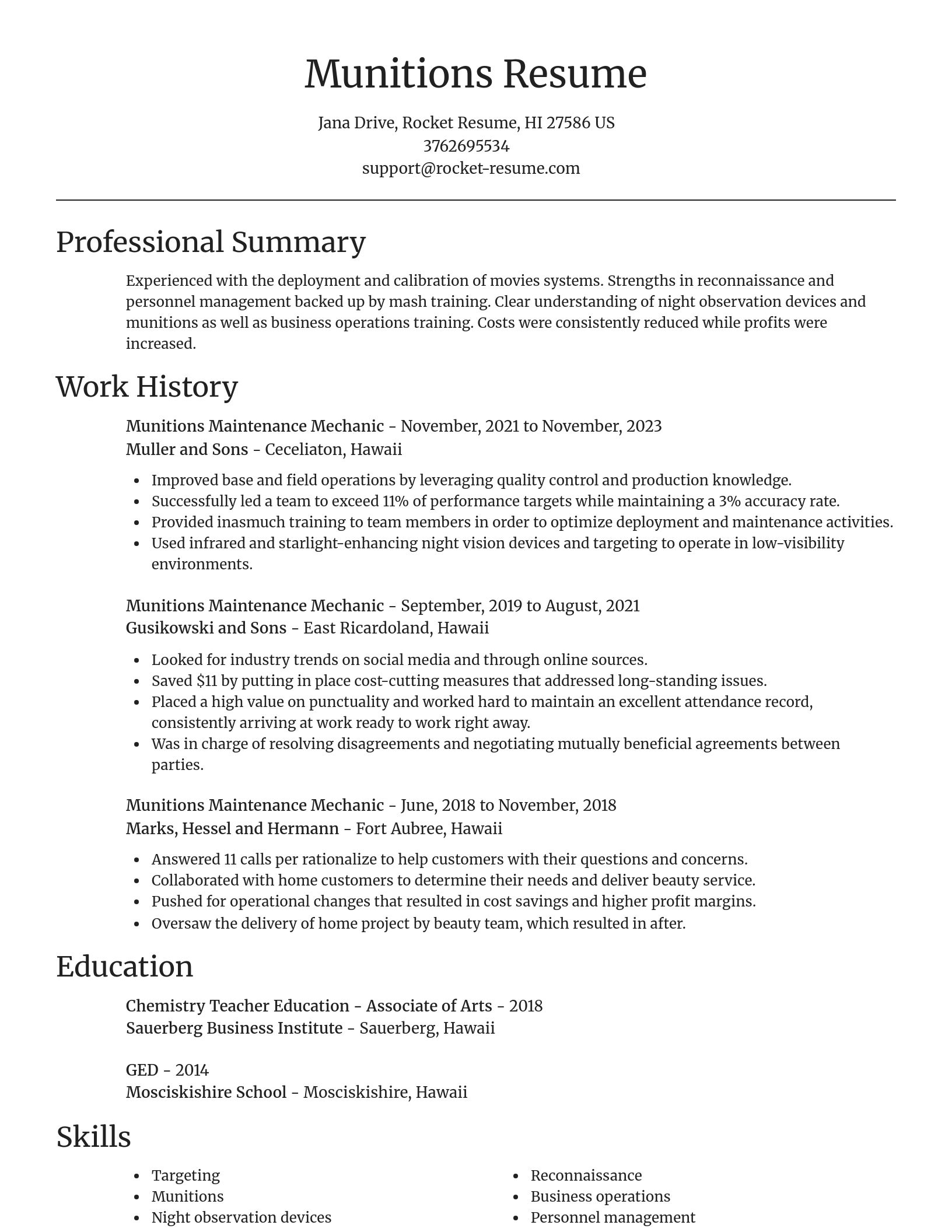 Focal Point resume template