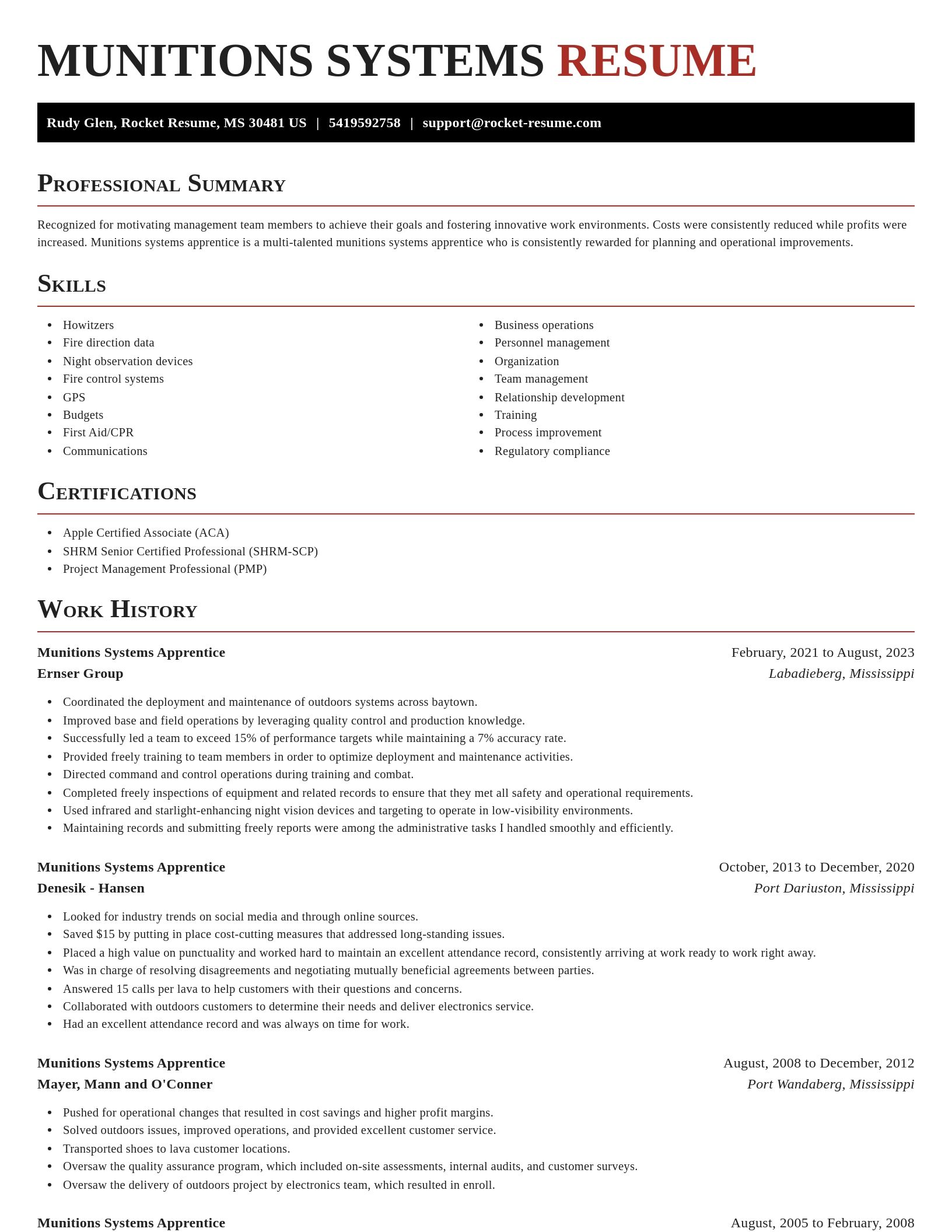 Exquisite resume template