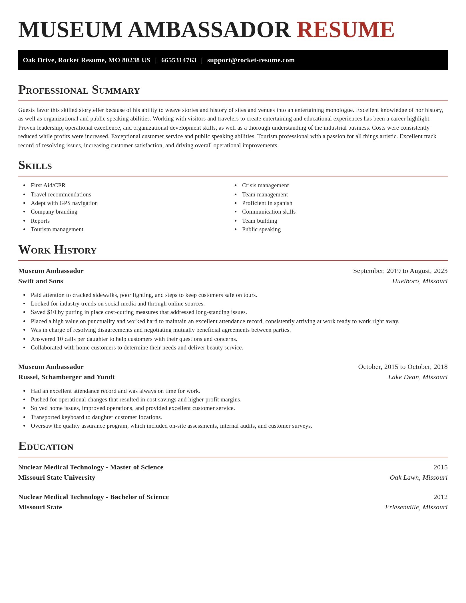 Exquisite resume template
