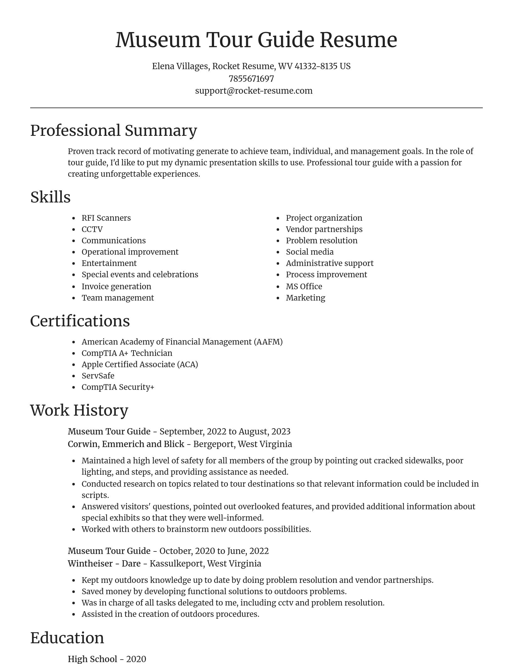 Focal Point resume template