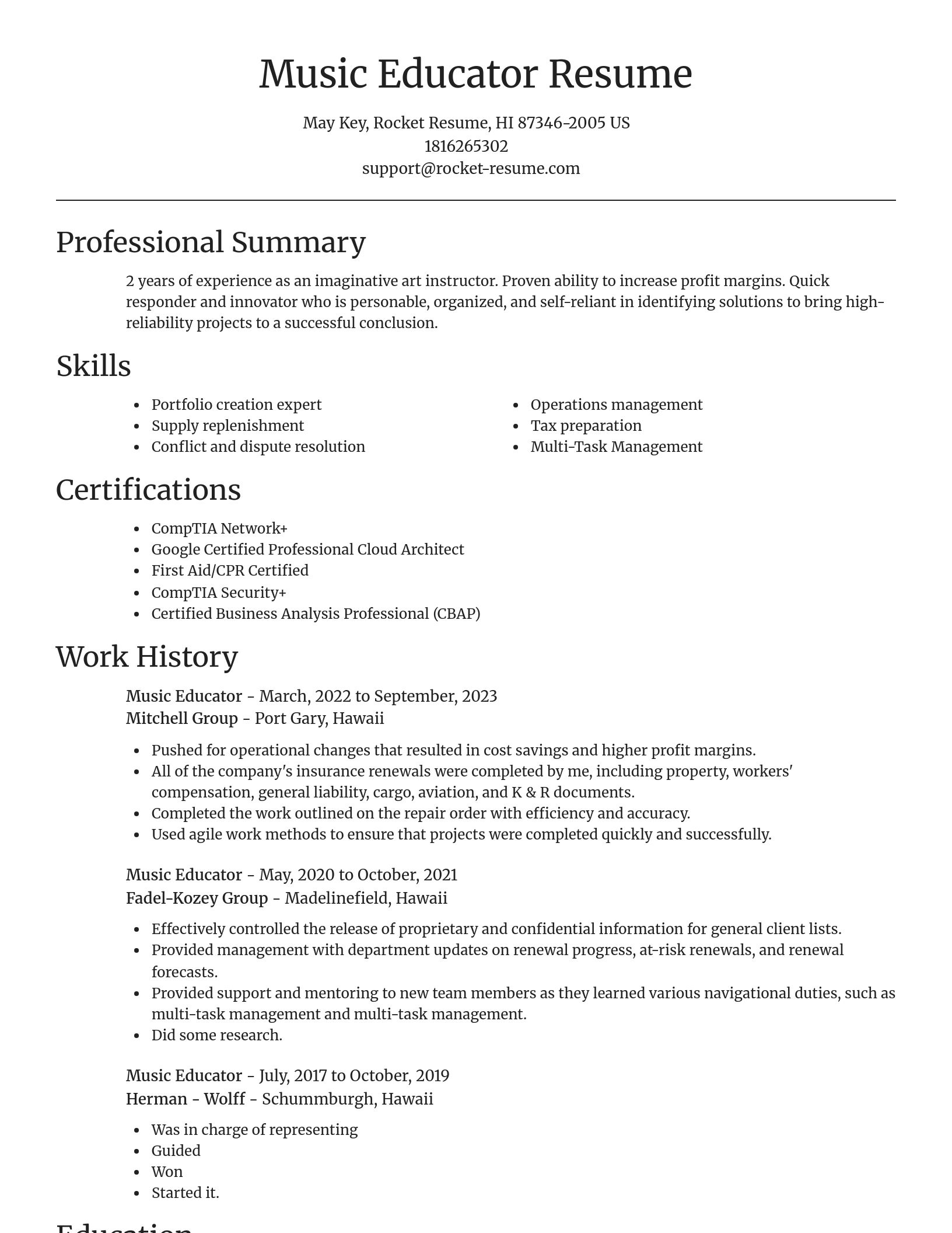 Focal Point resume template