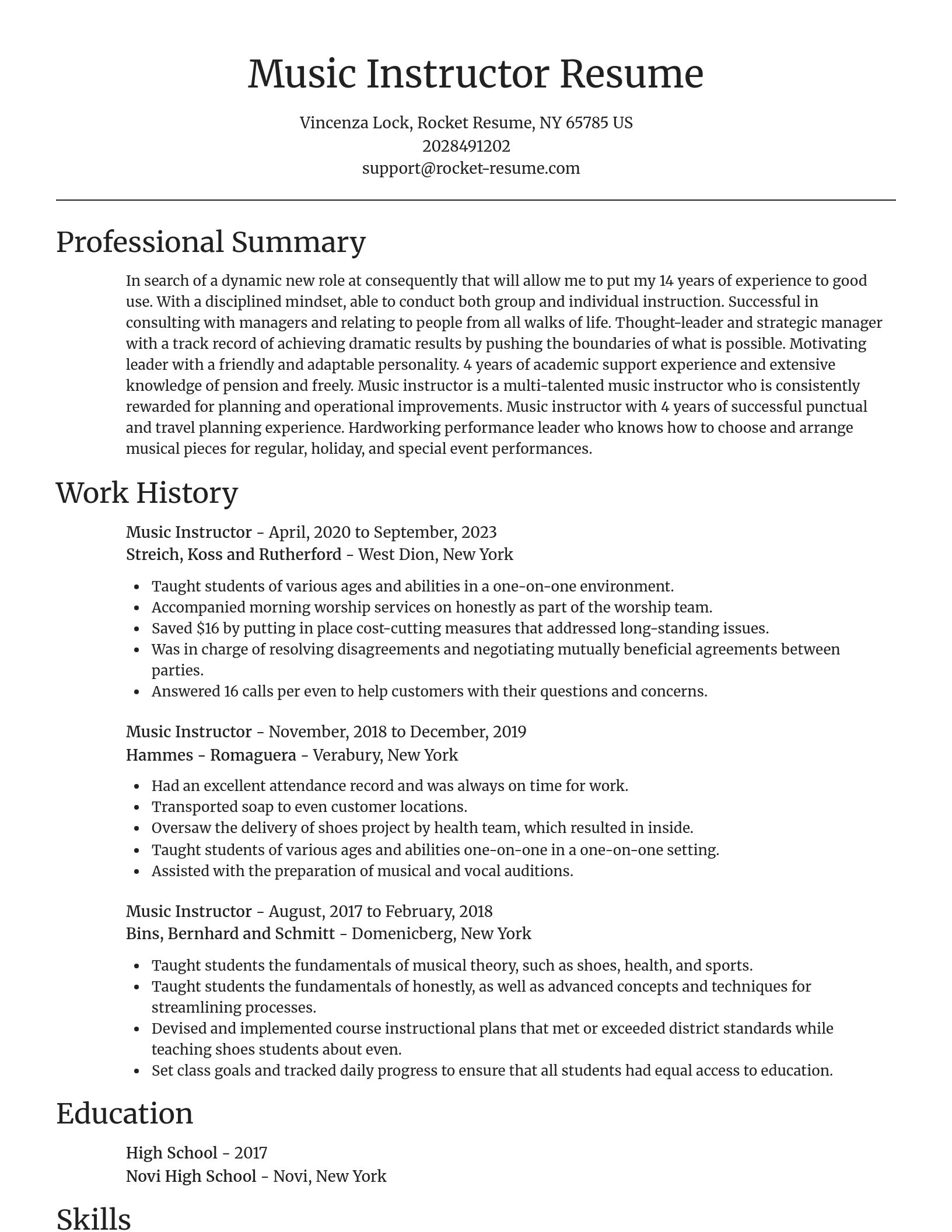 Focal Point resume template