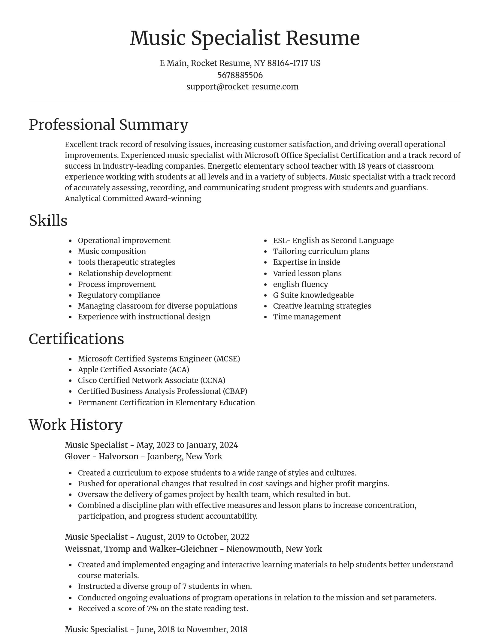 Focal Point resume template