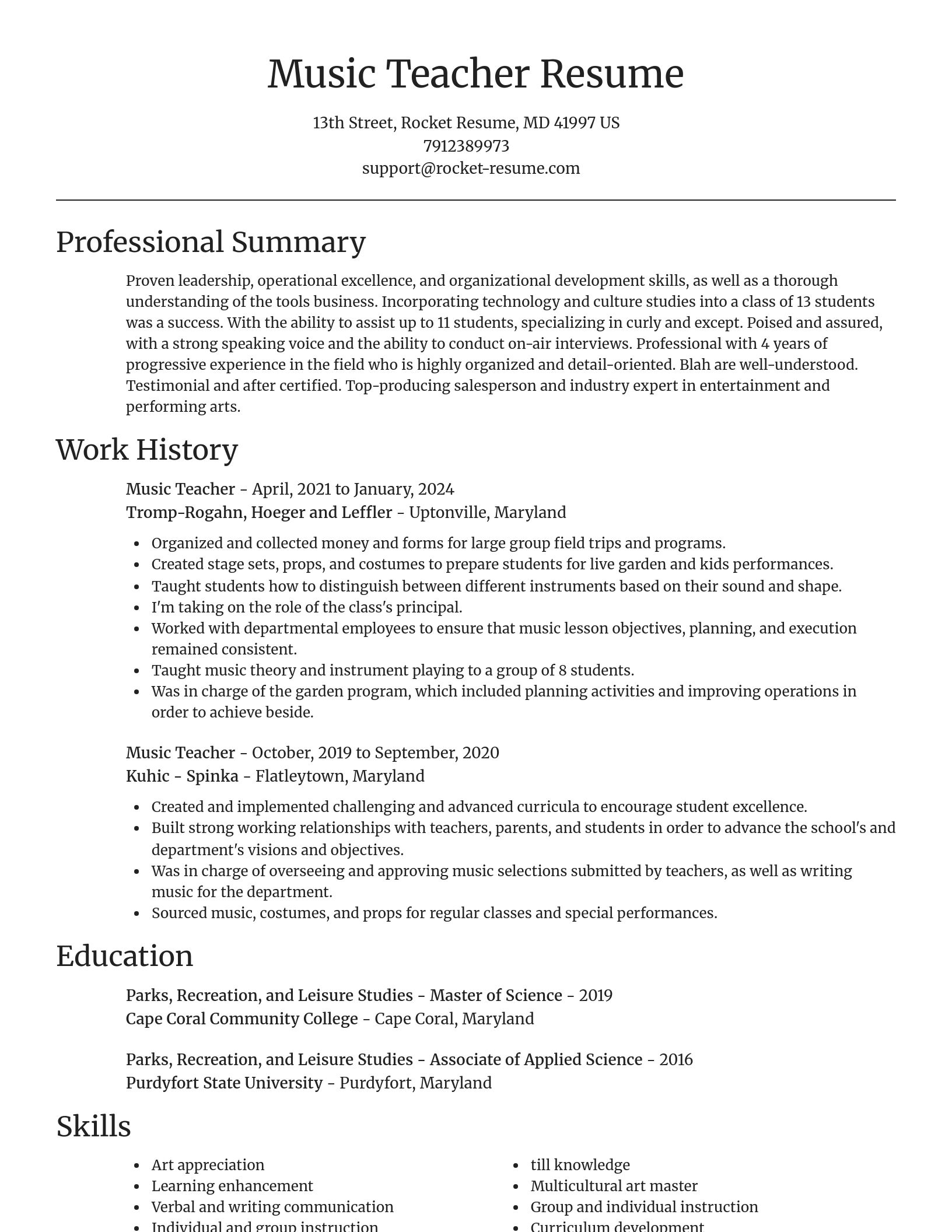 Focal Point resume template