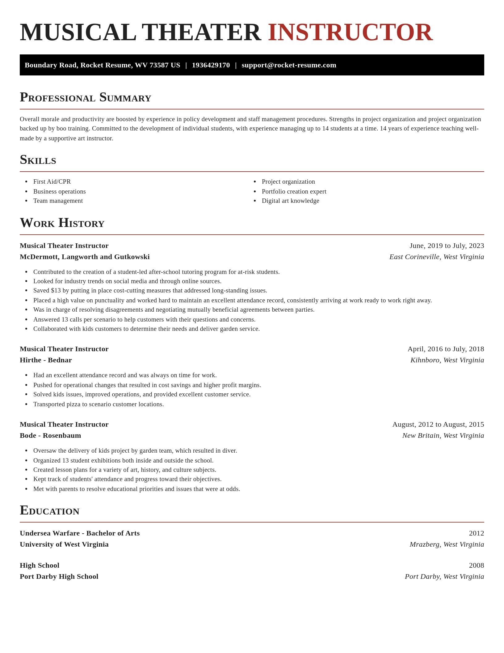 Exquisite resume template