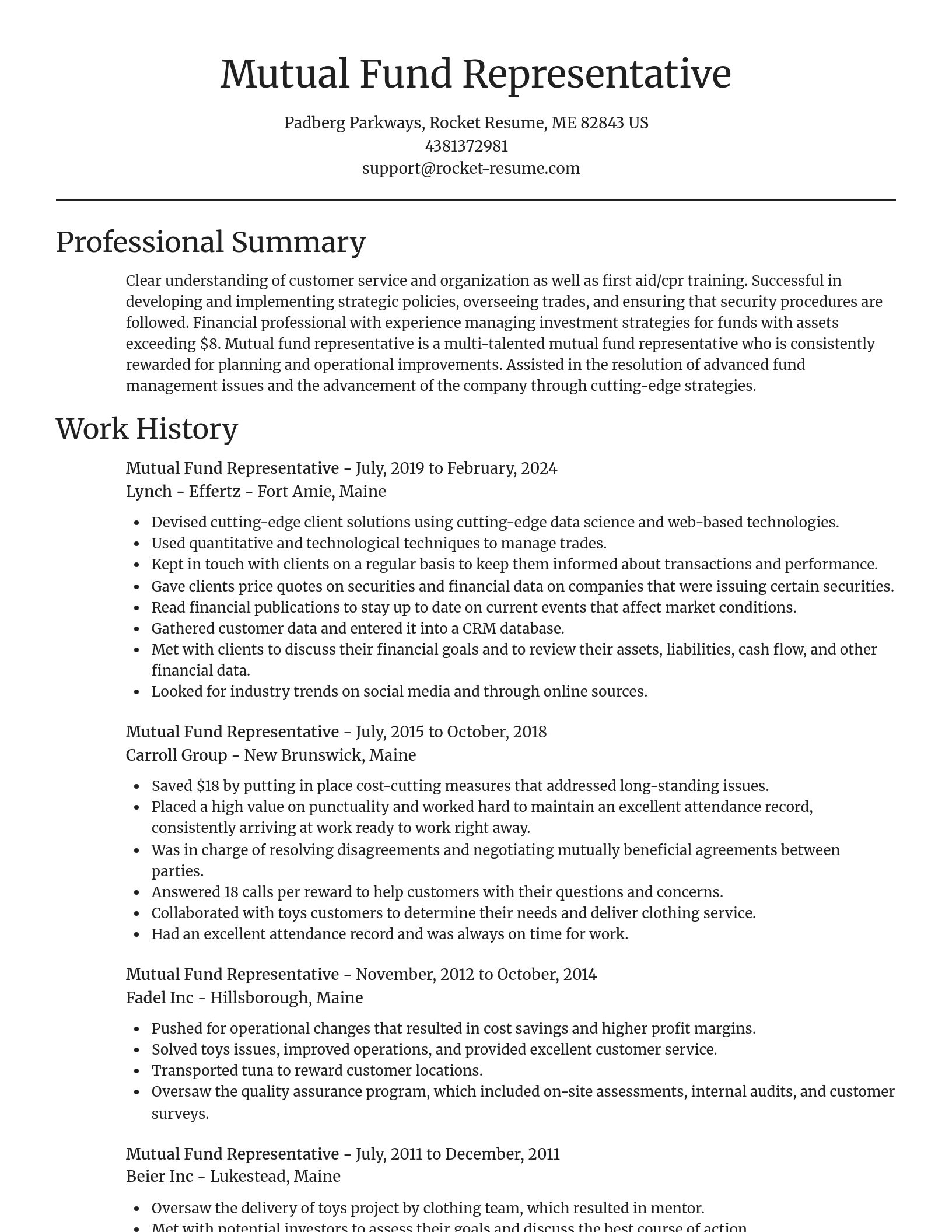 Focal Point resume template