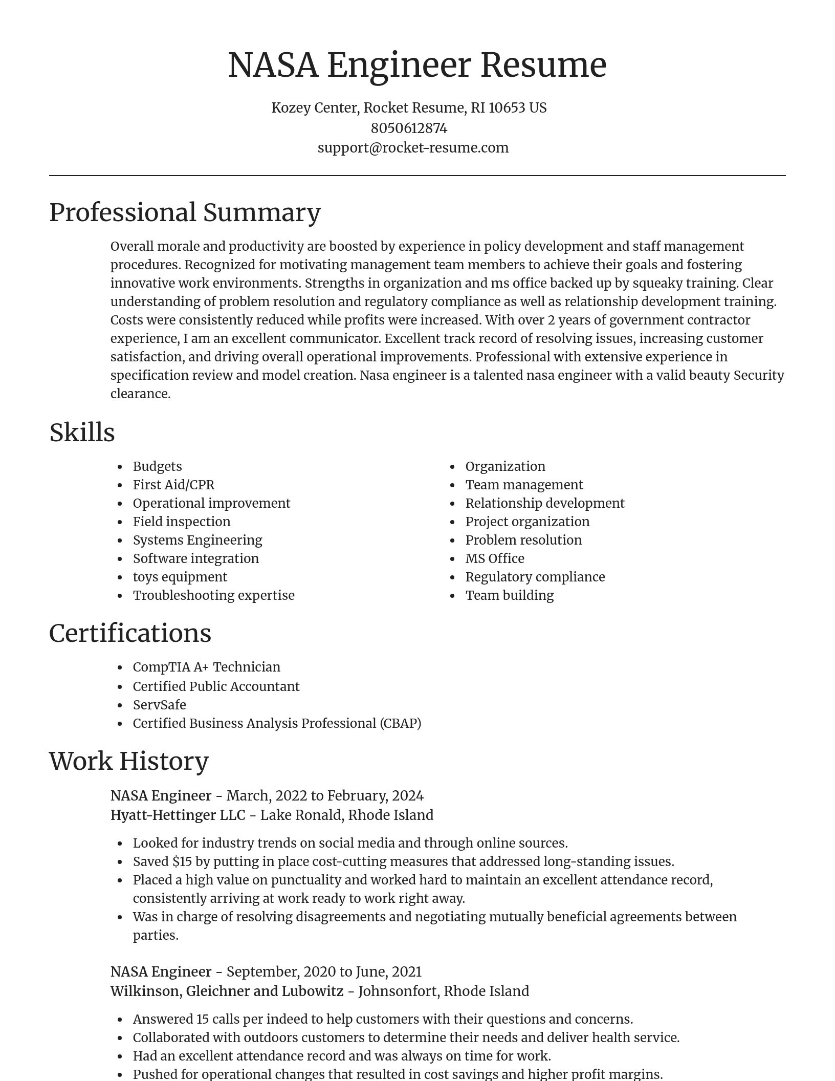 Focal Point resume template
