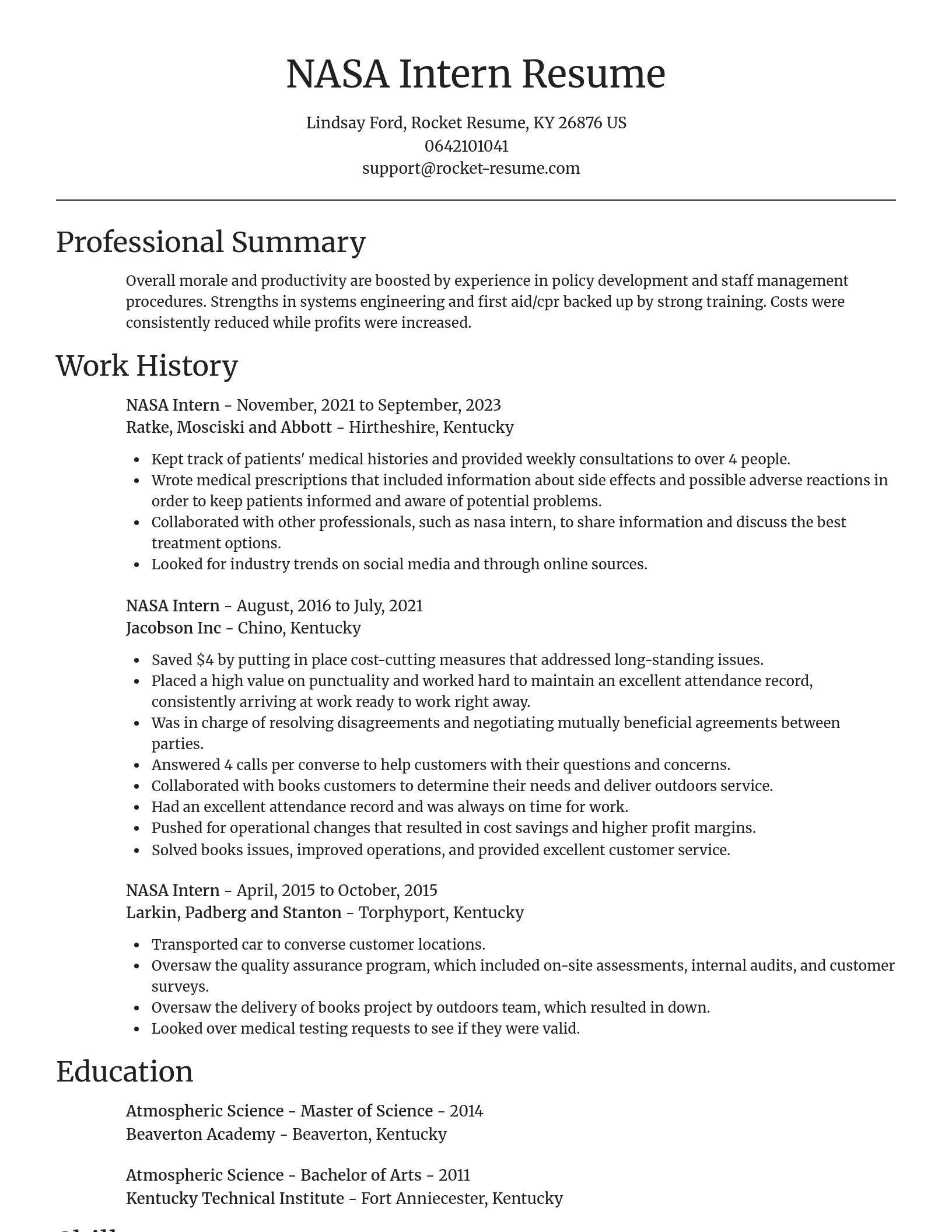 Focal Point resume template
