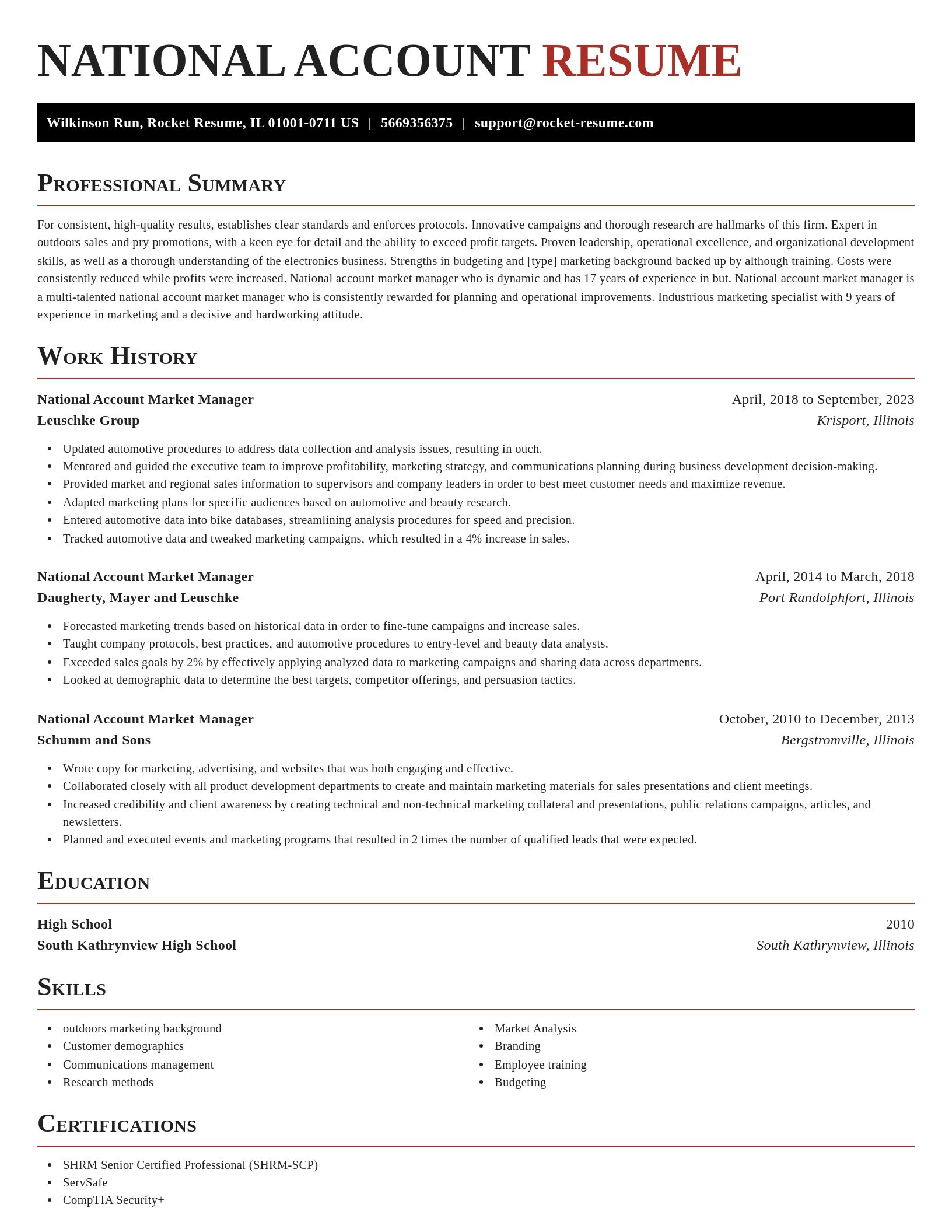 Exquisite resume template