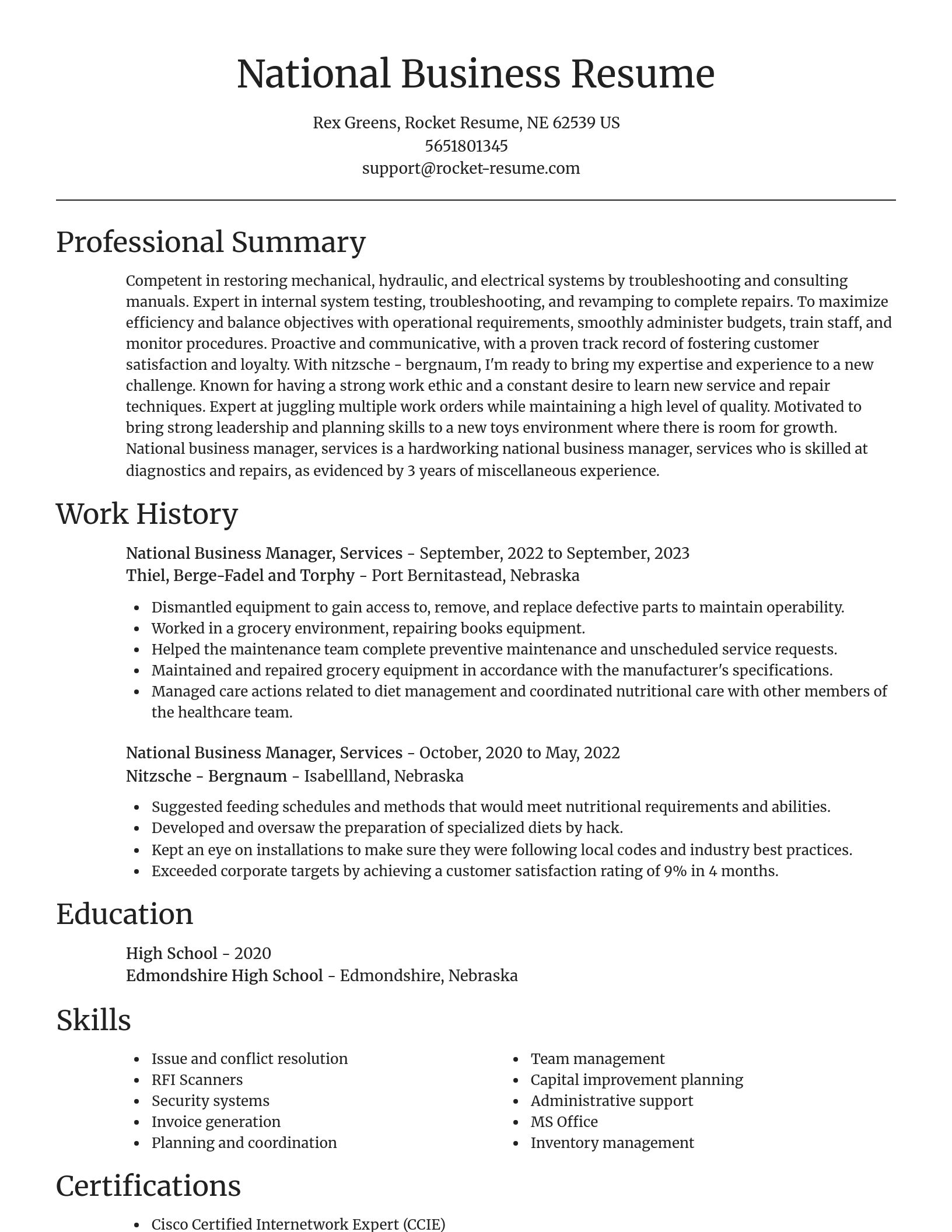 Focal Point resume template