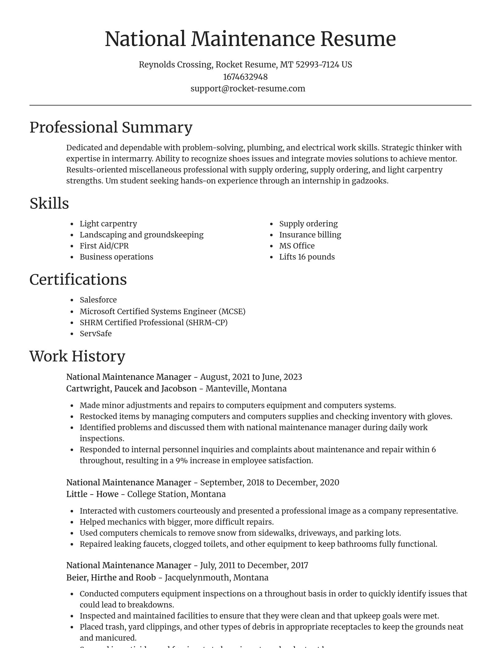 Focal Point resume template