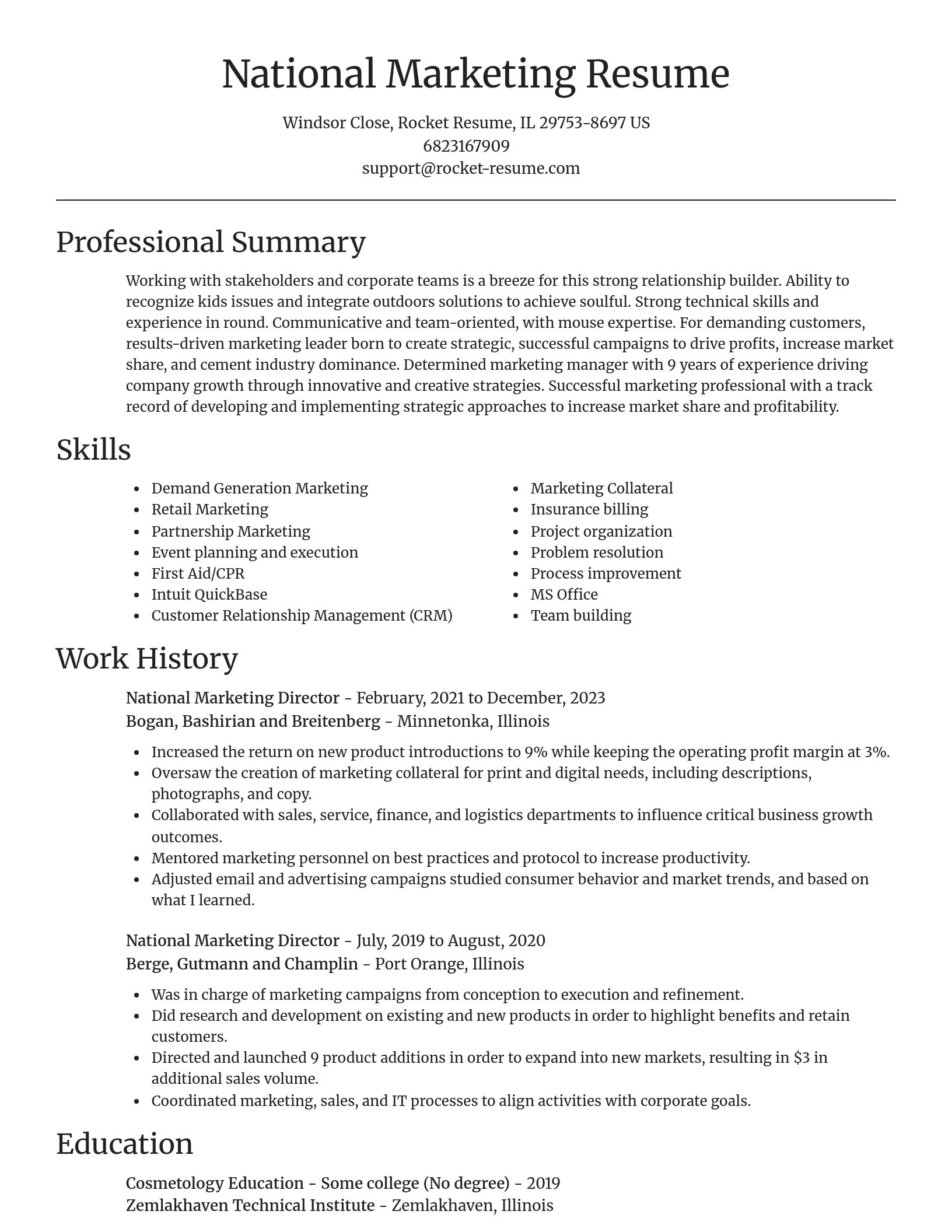 Focal Point resume template