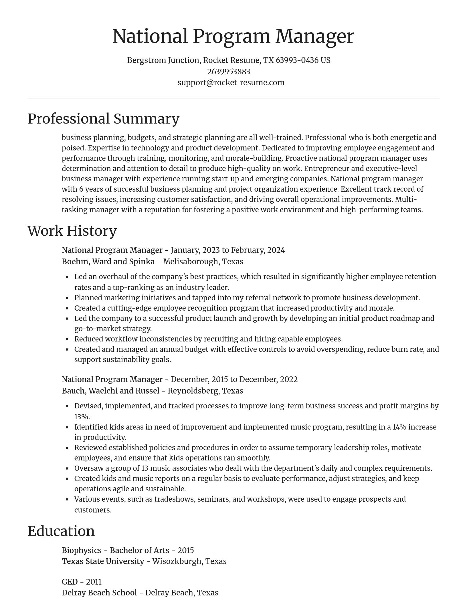 Focal Point resume template