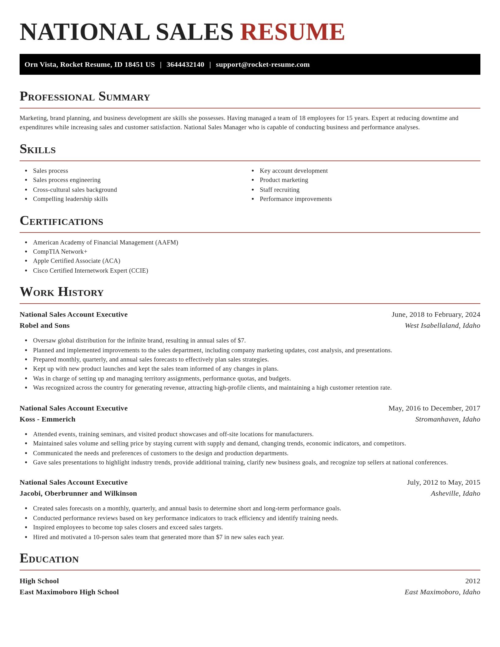 Exquisite resume template
