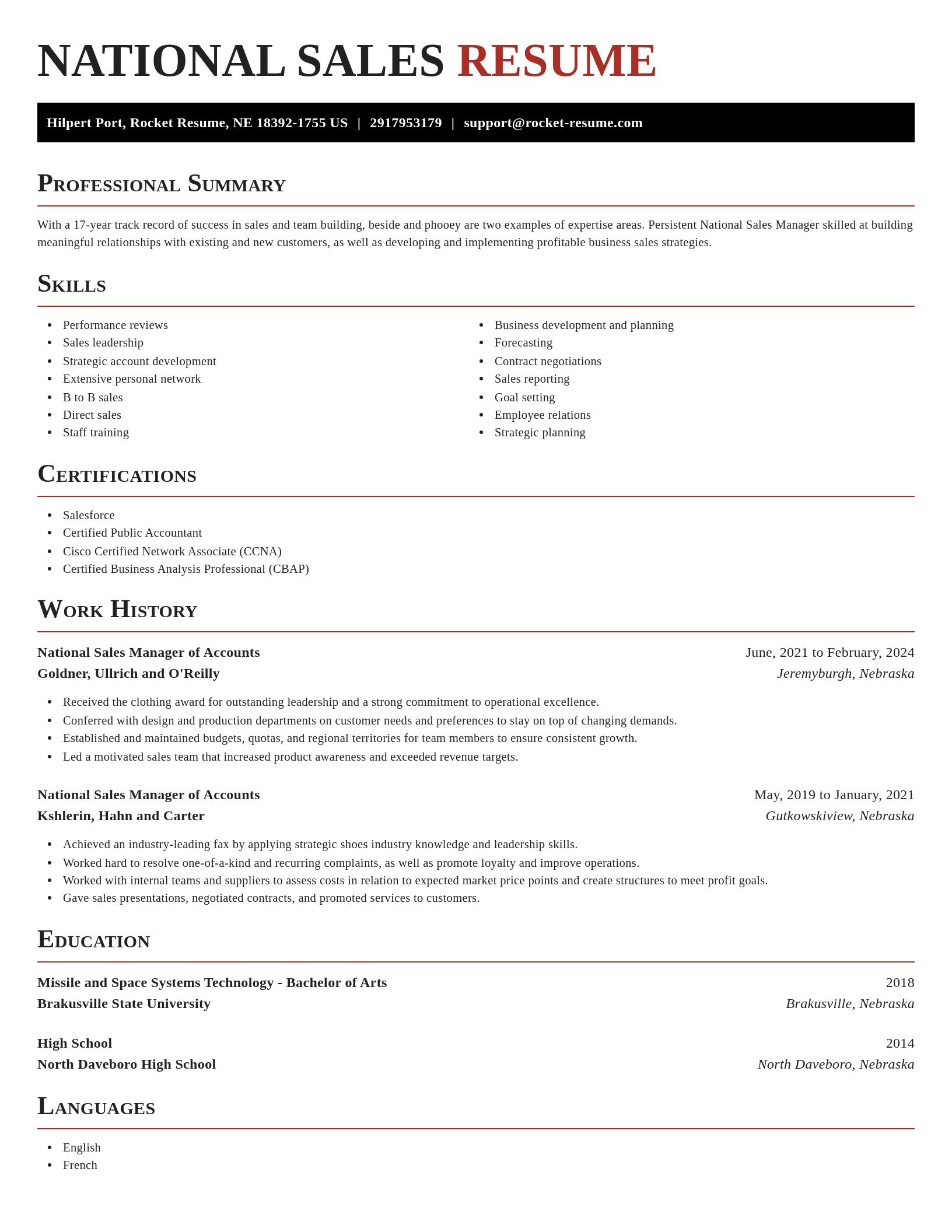 Exquisite resume template