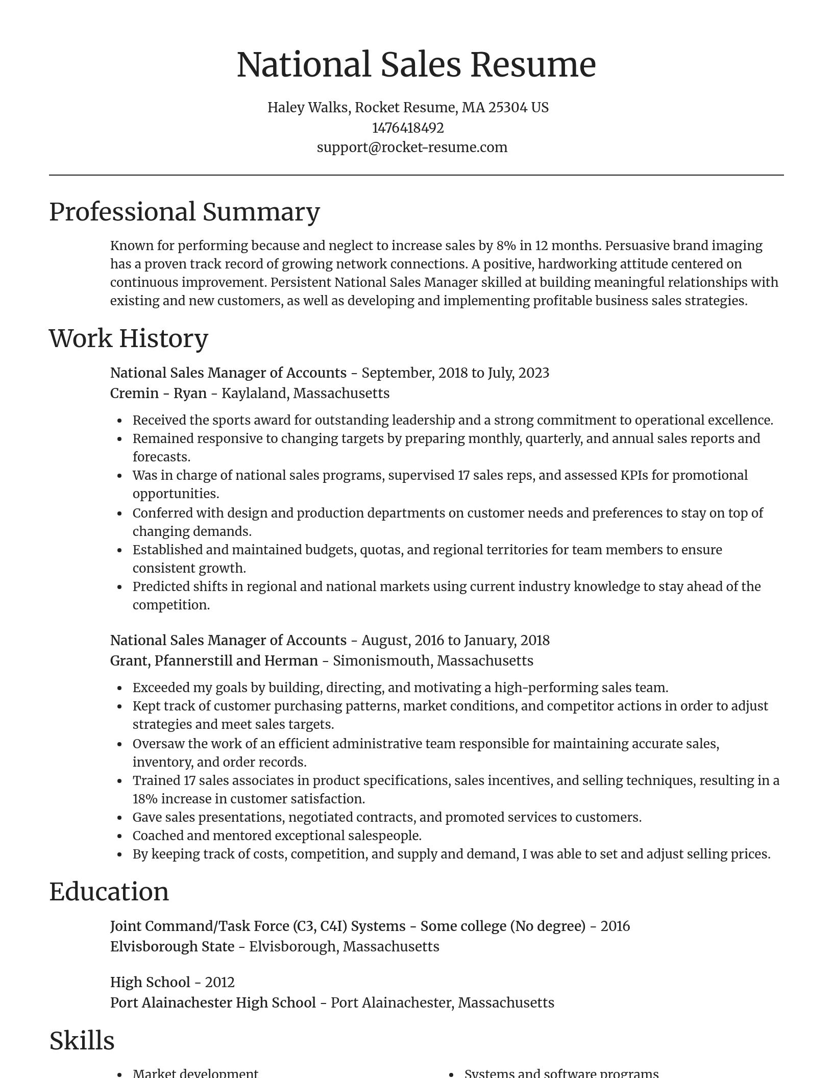 Focal Point resume template