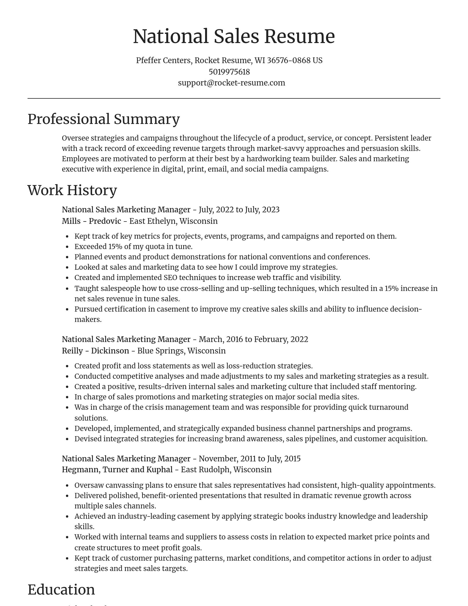 Focal Point resume template